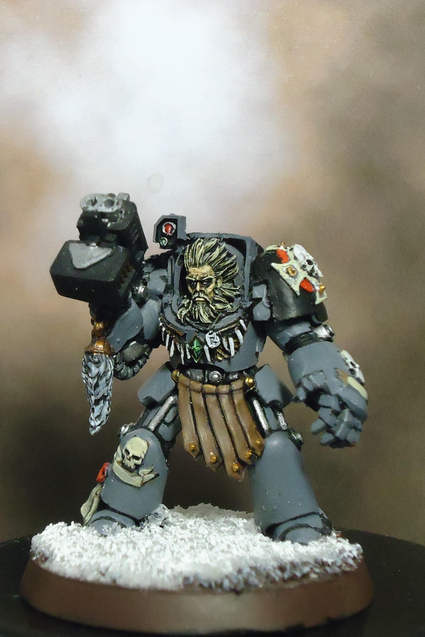 Power Fist, Space Marines, Space Wolves, Terminator Armor, Wolf Guard