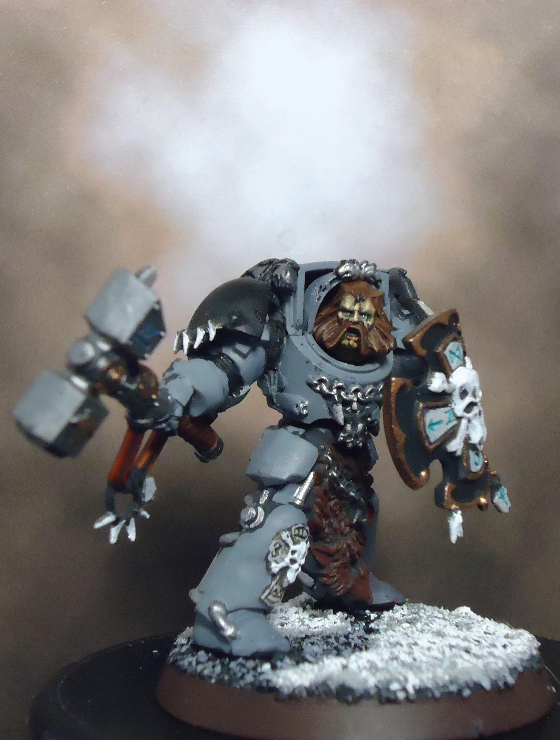 Space Marines, Space Wolves, Storm Shield, Terminator Armor, Thunder Hammer, Wolf Guard