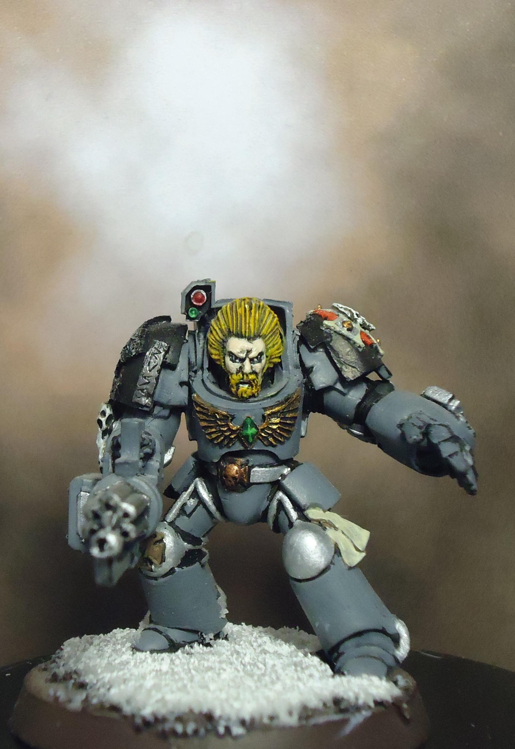 Assault Cannon, Space Marines, Space Wolves, Terminator Armor, Wolf Guard