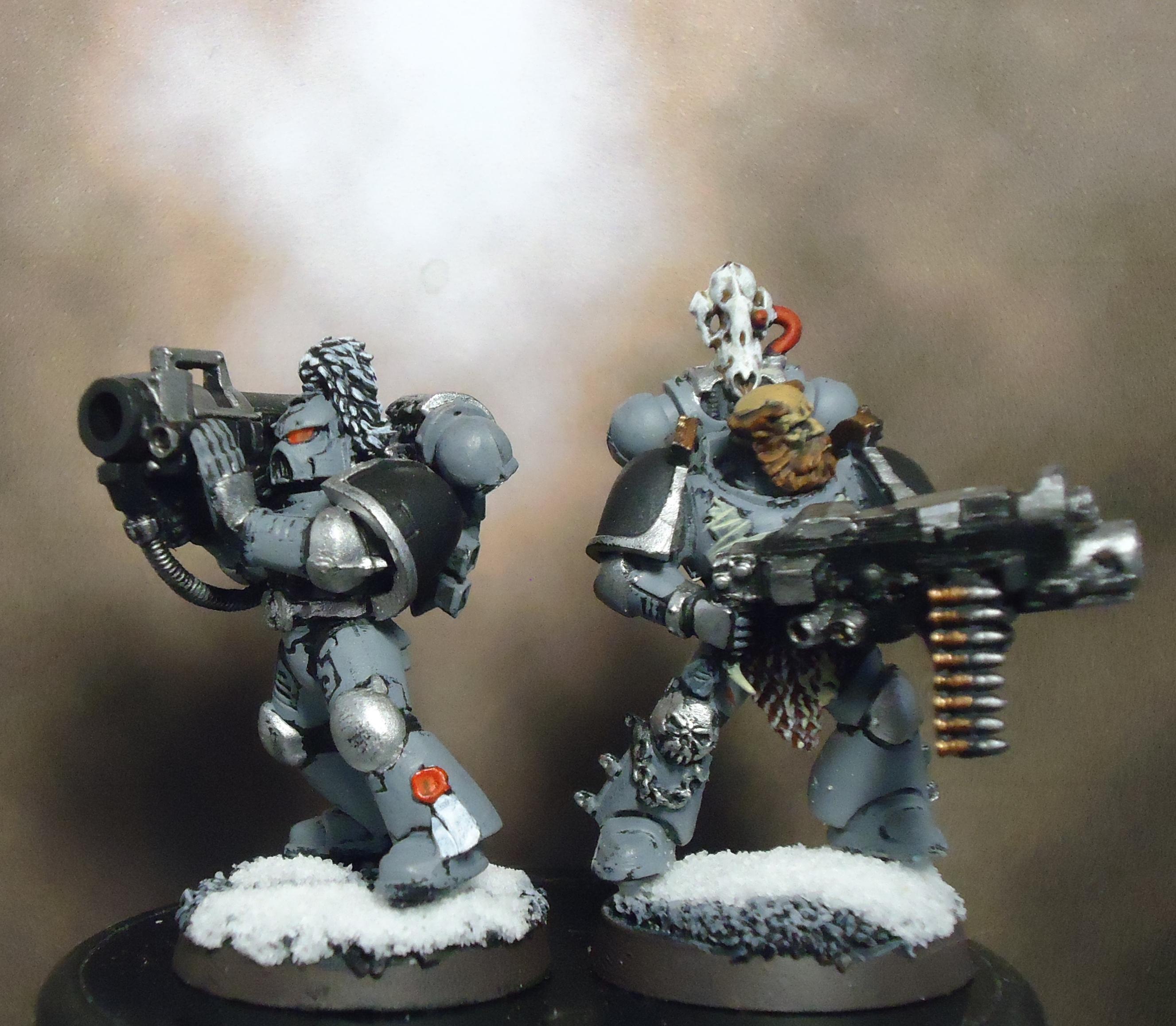 Heavy Bolter, Long Fangs, Missile Launchers, Power Armor, Space Marines, Space Wolves
