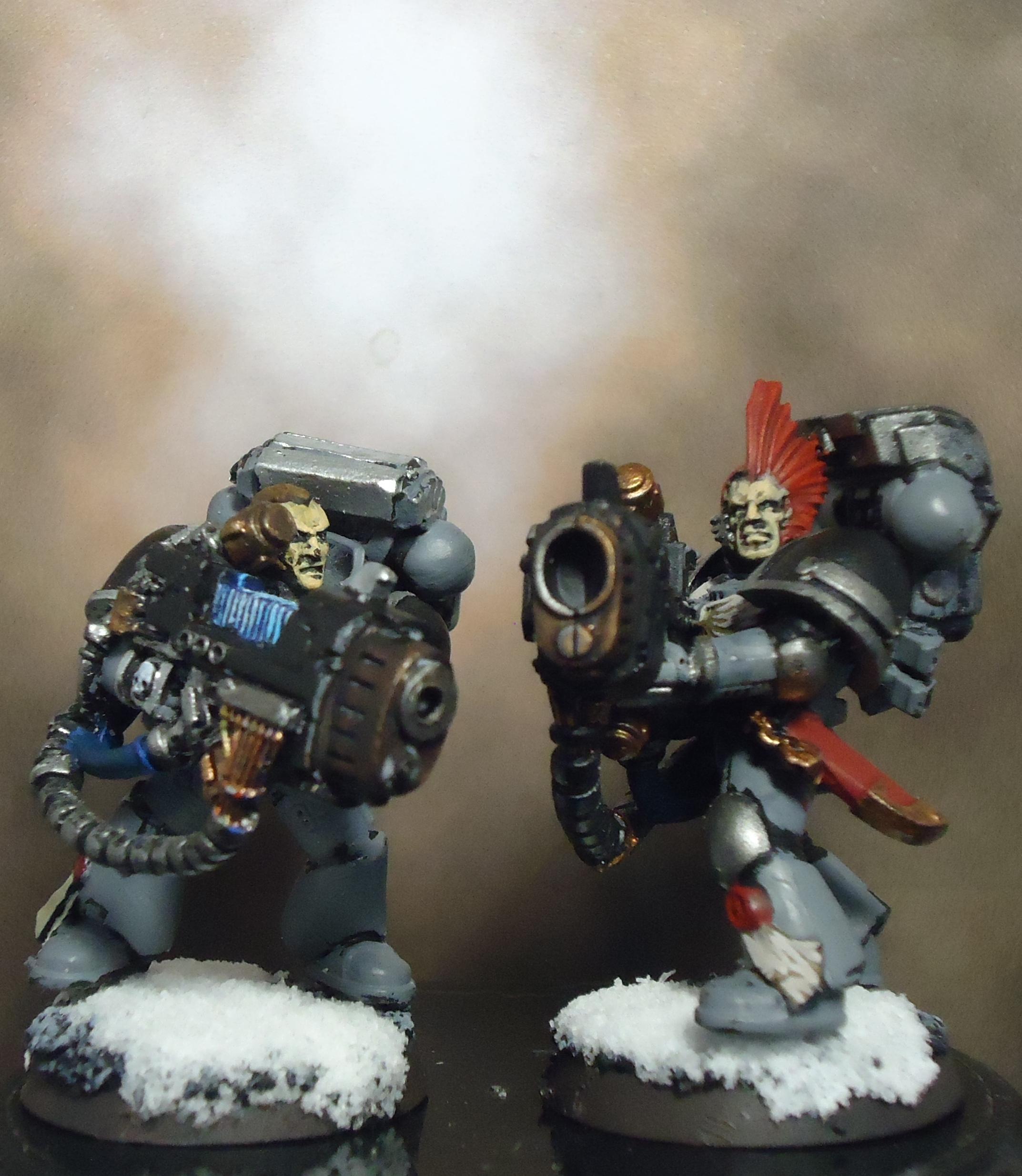 Long Fangs, Plasma Cannon, Power Armor, Space Marines, Space Wolves