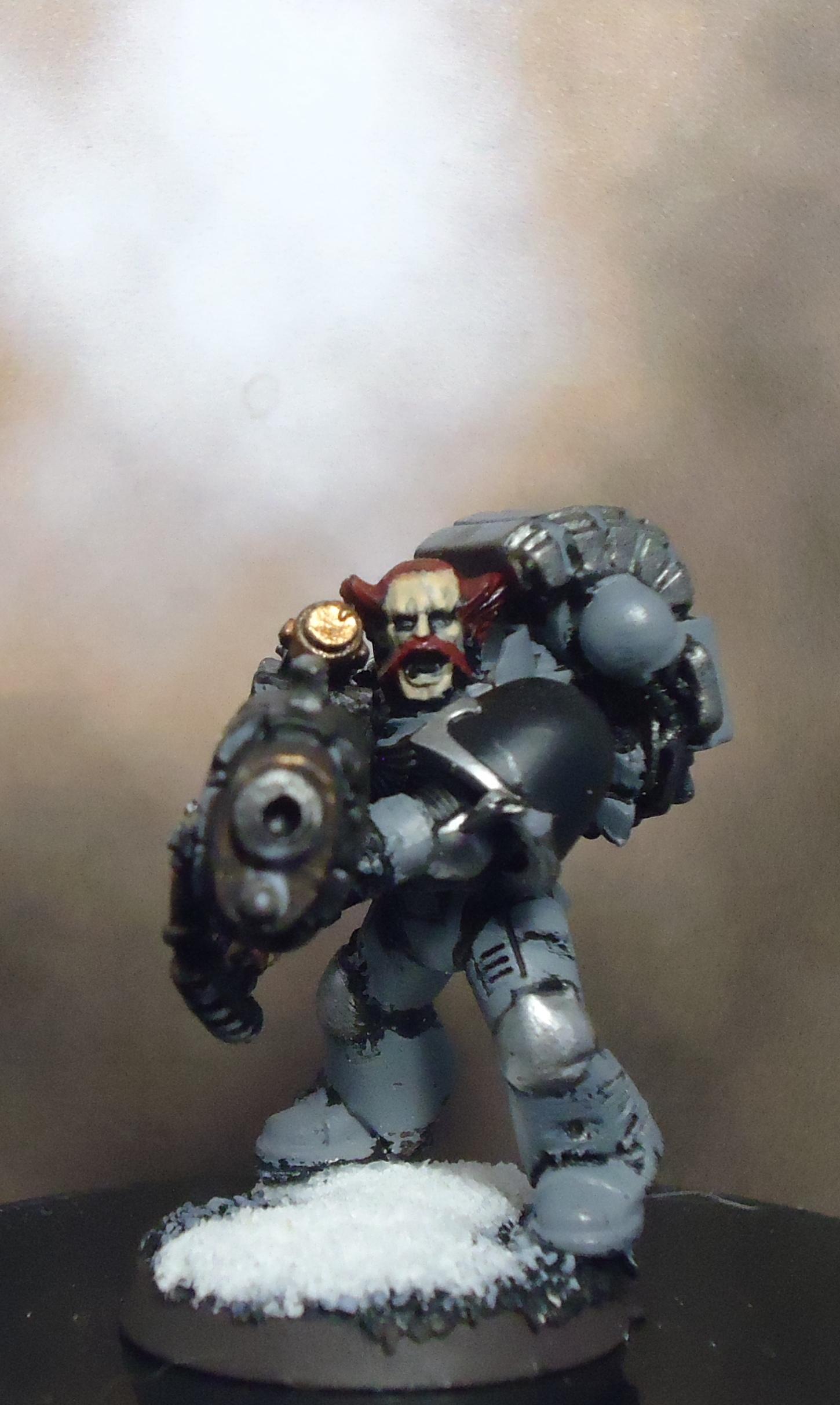 Long Fangs, Plasma Cannon, Power Armor, Space Marines, Space Wolves