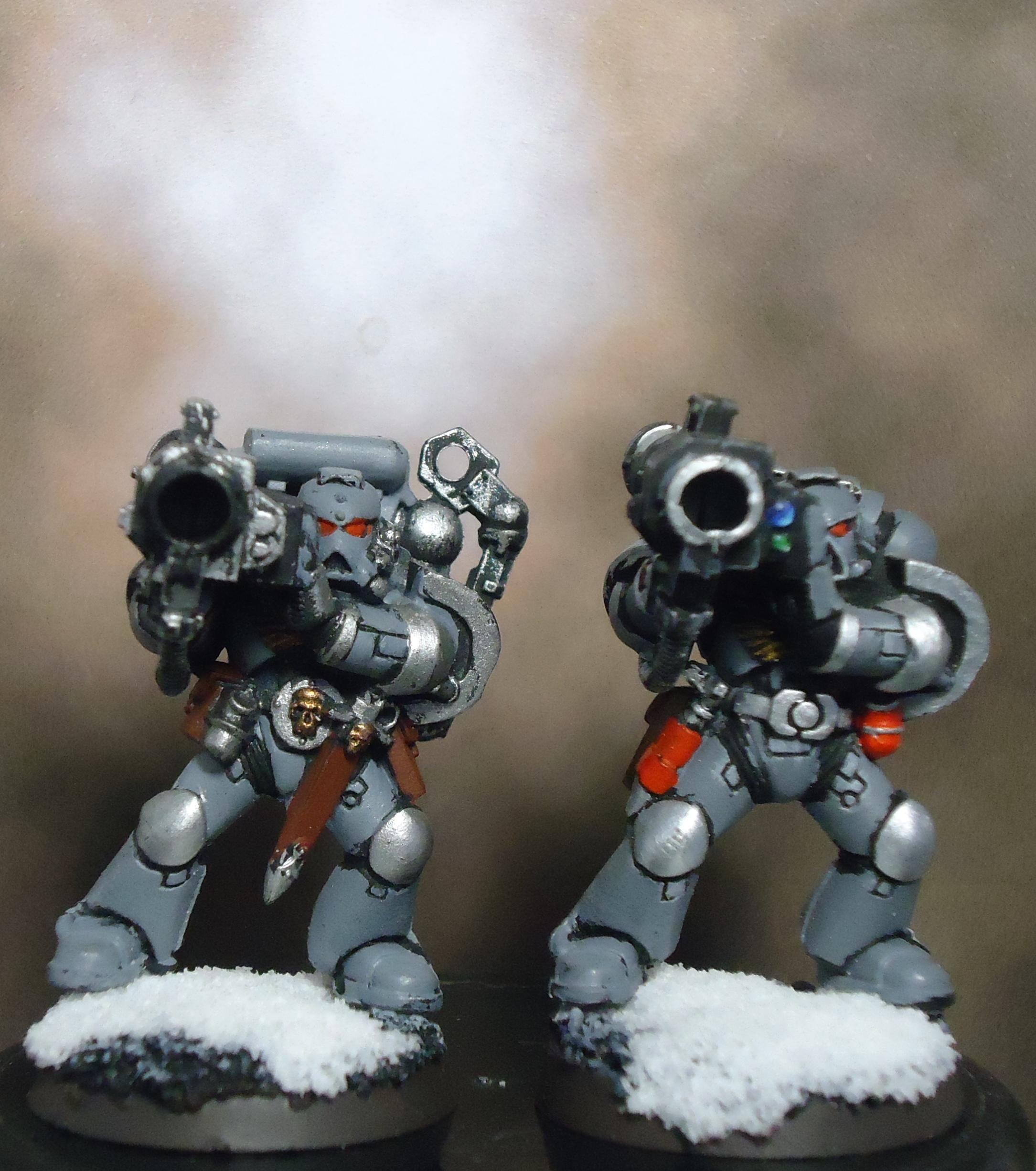 Long Fangs, Missile Launchers, Power Armor, Space Marines, Space Wolves