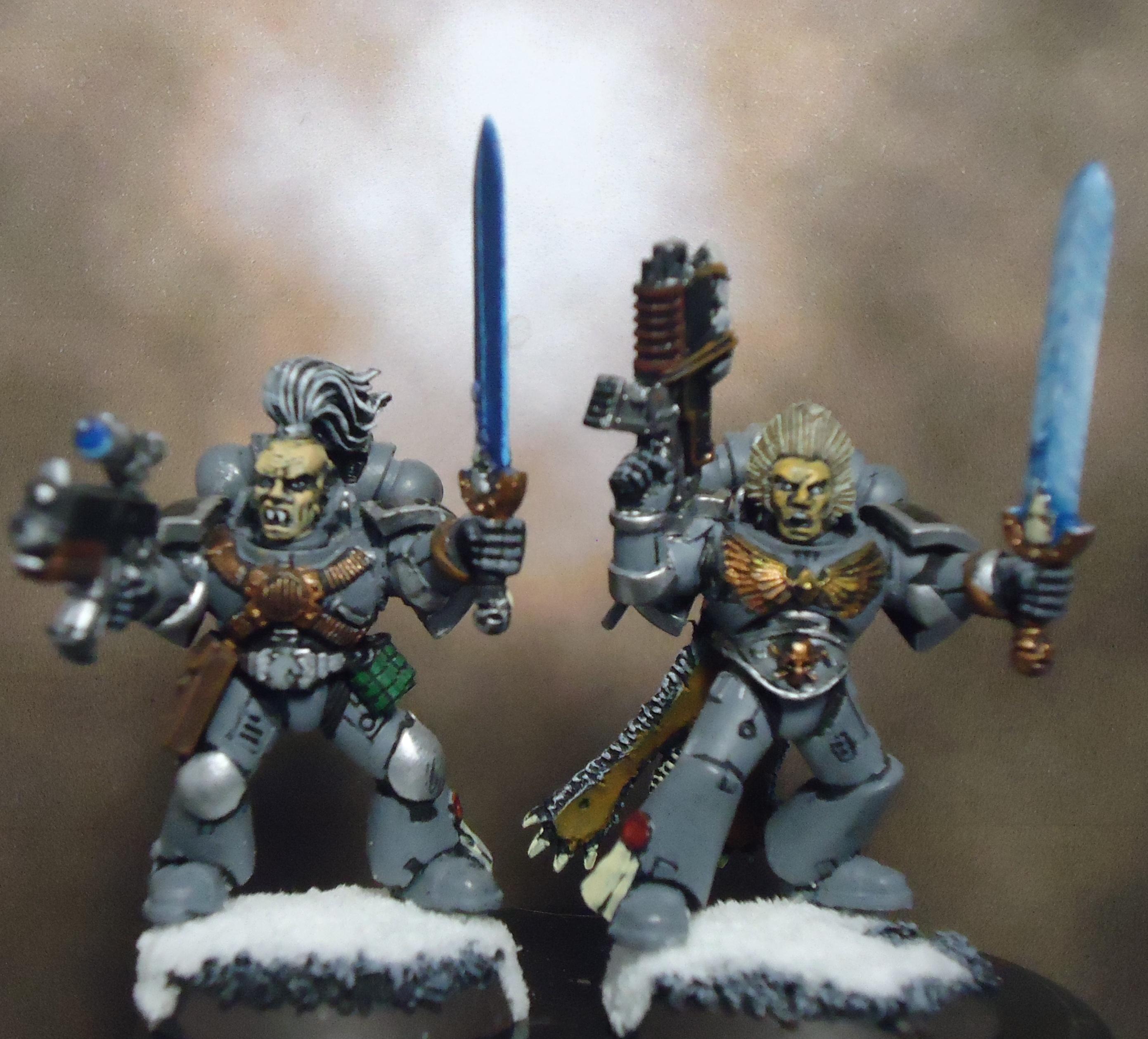 Frost Blades, Power Armor, Space Marines, Space Wolves, Wolf Guard