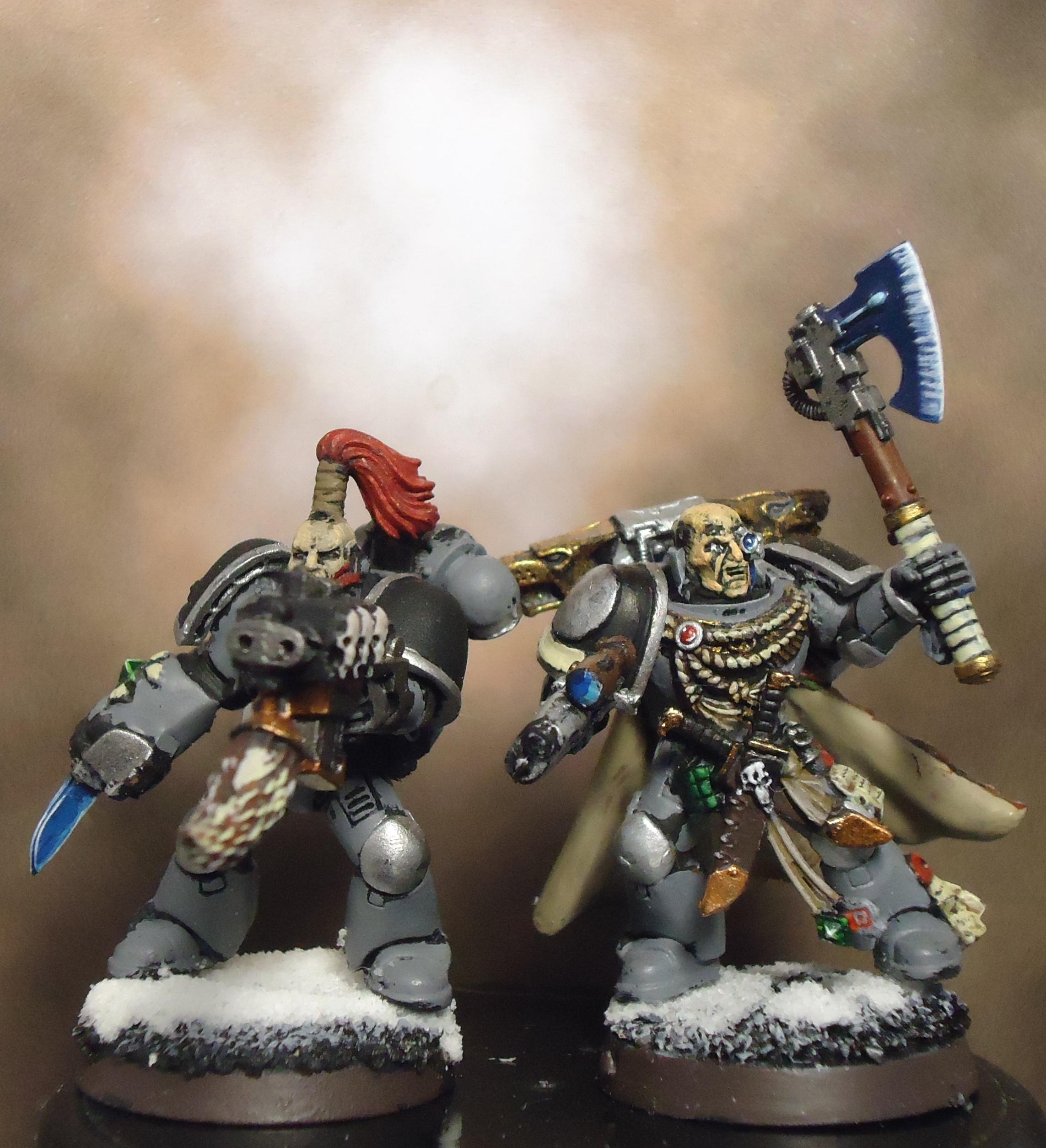 Frost Weapons, Plasma Pistol, Power Armor, Space Marines, Space Wolves, Wolf Claw, Wolf Guard
