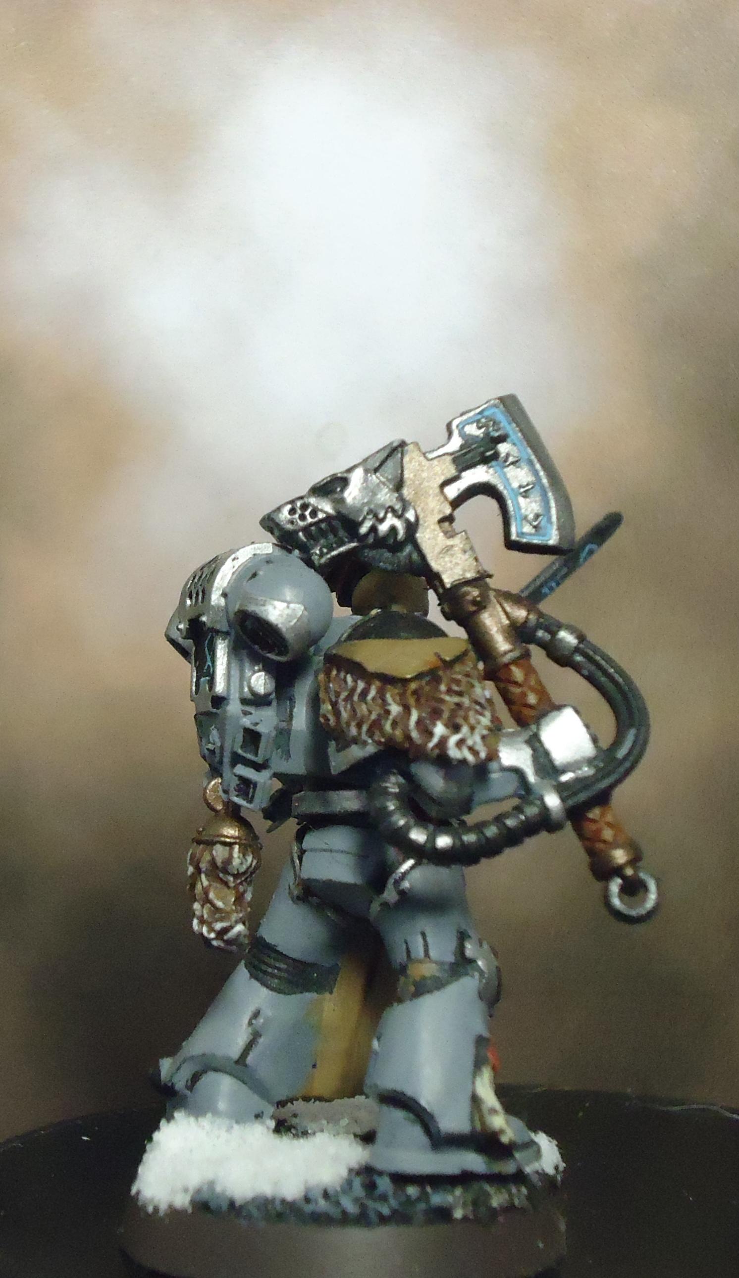 Frost Weapons, Power Armor, Space Marines, Space Wolves, Wolf Guard Battle Leader