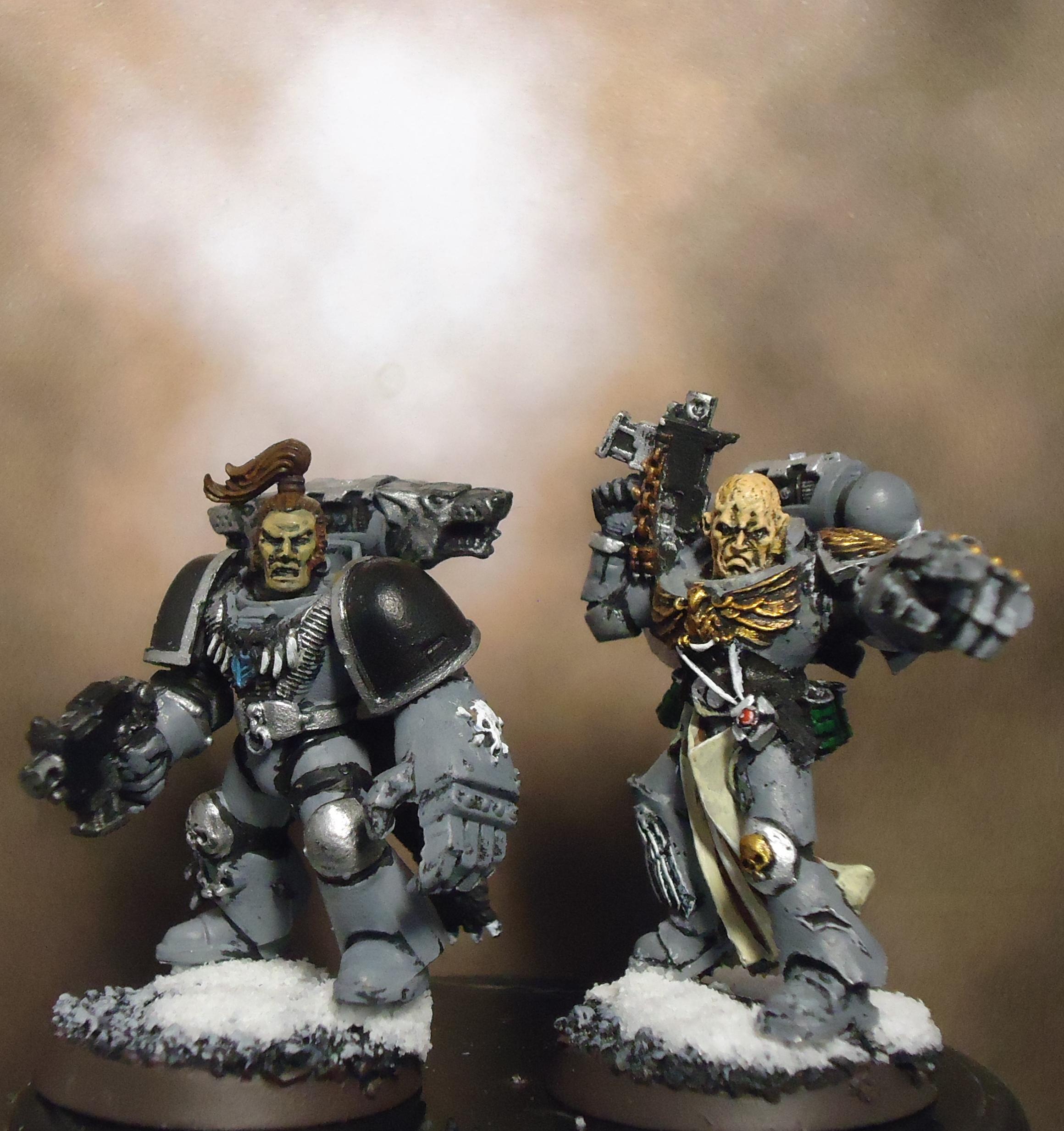 Grey Hunters, Power Armor, Power Fists, Space Marines, Space Wolves