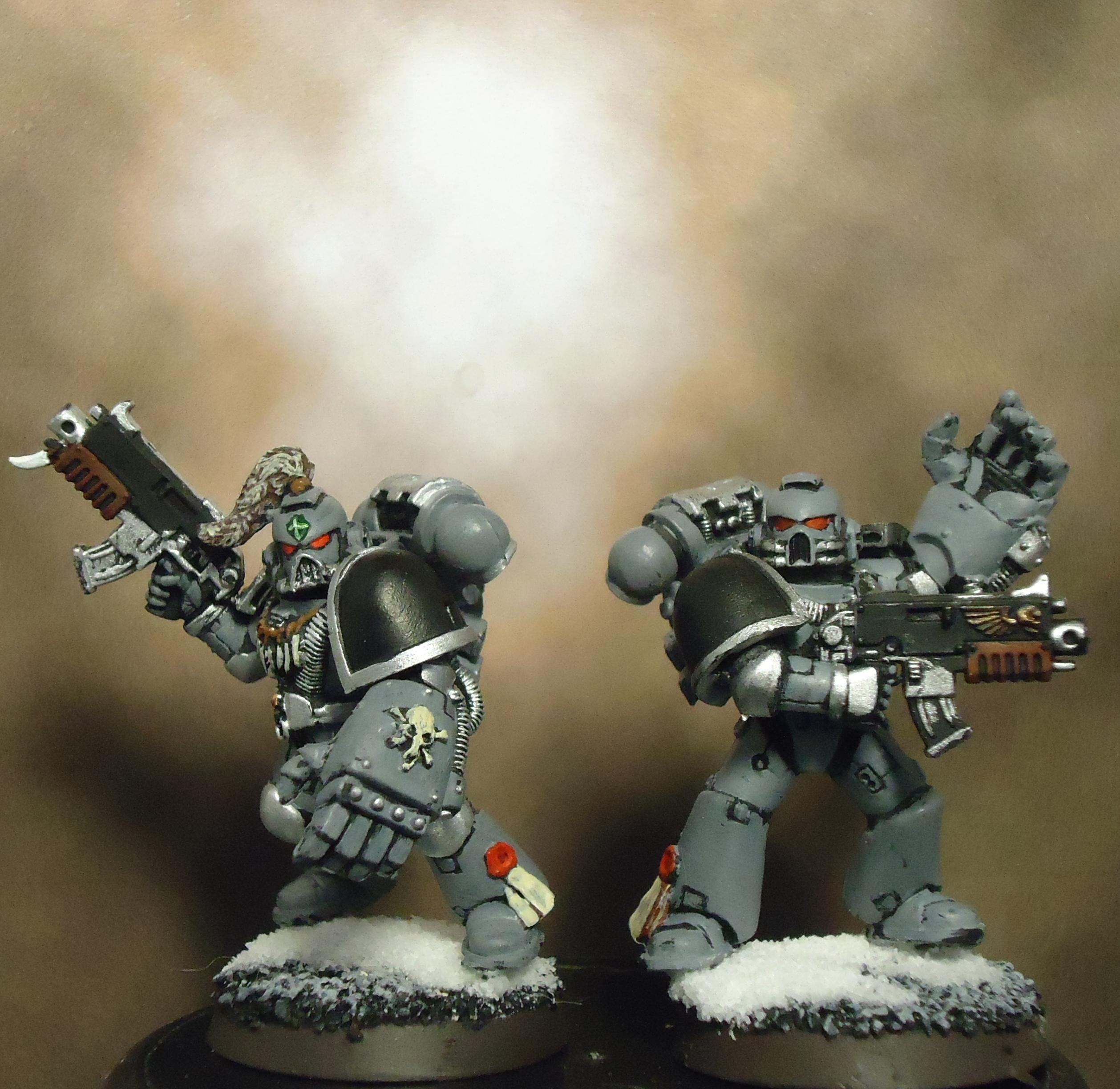 Grey Hunters, Power Armor, Power Fists, Space Marines, Space Wolves