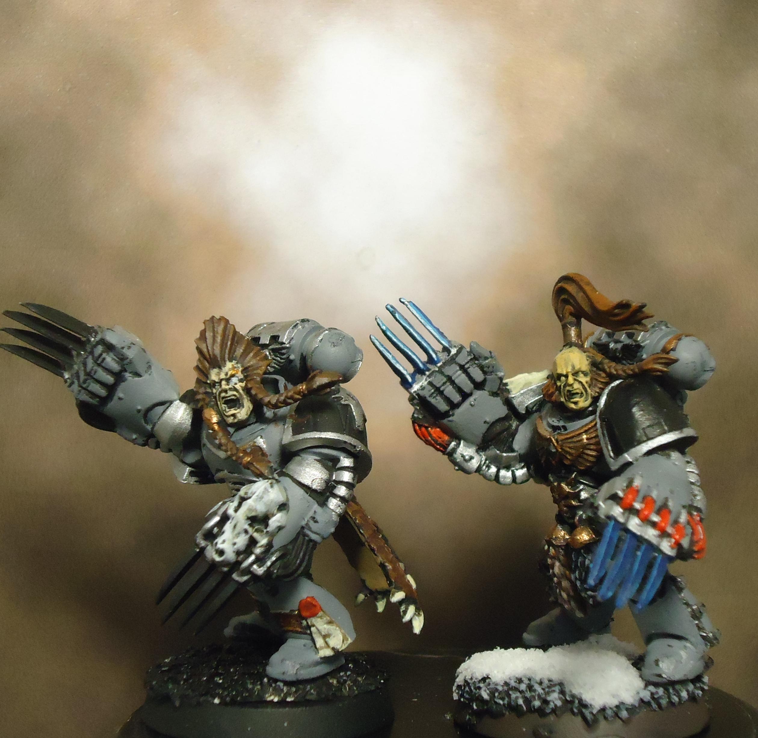 Grey Hunters, Power Armor, Space Marines, Space Wolves, Wolf Claws