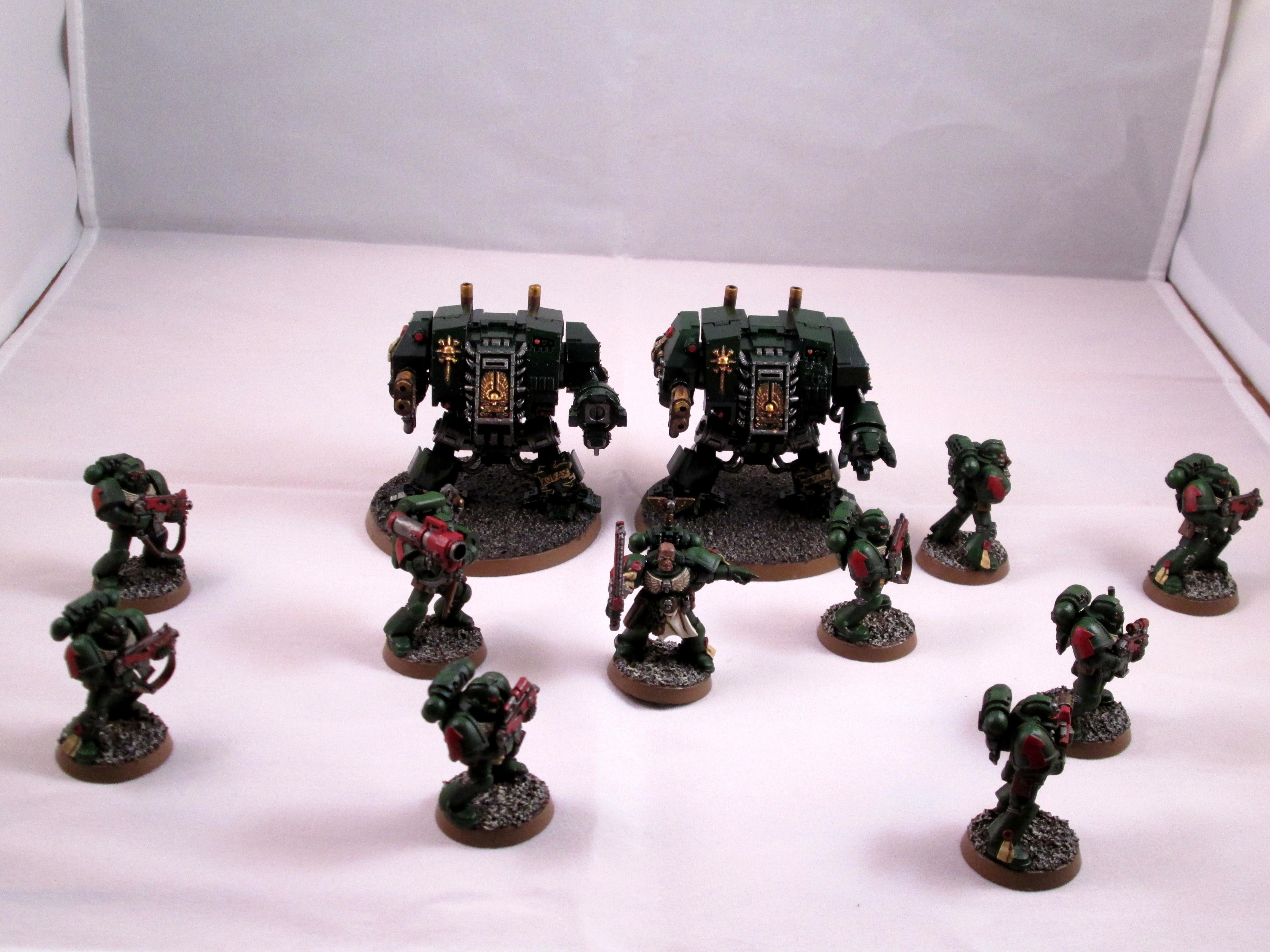 Dark Angels, Dreadnought, Space Marines, Tactical Squad