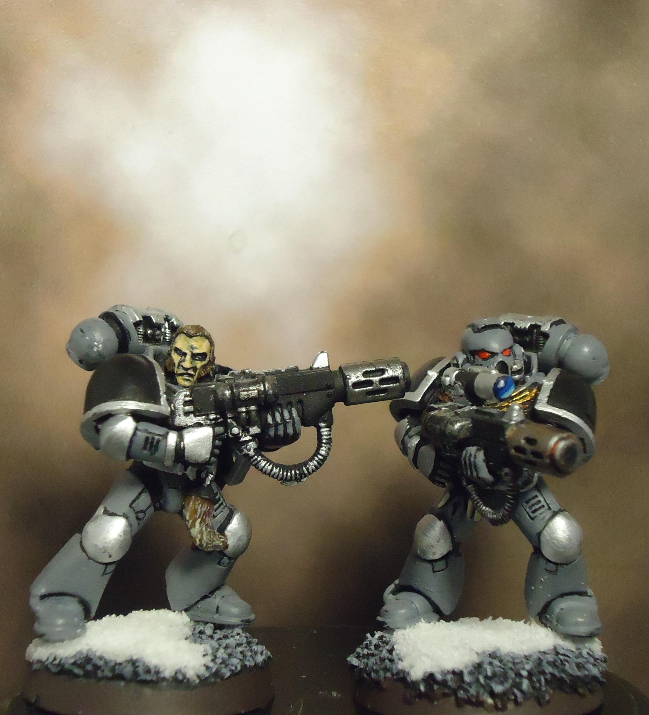 Blood Claws, Meltas, Power Armor, Space Marines, Space Wolves