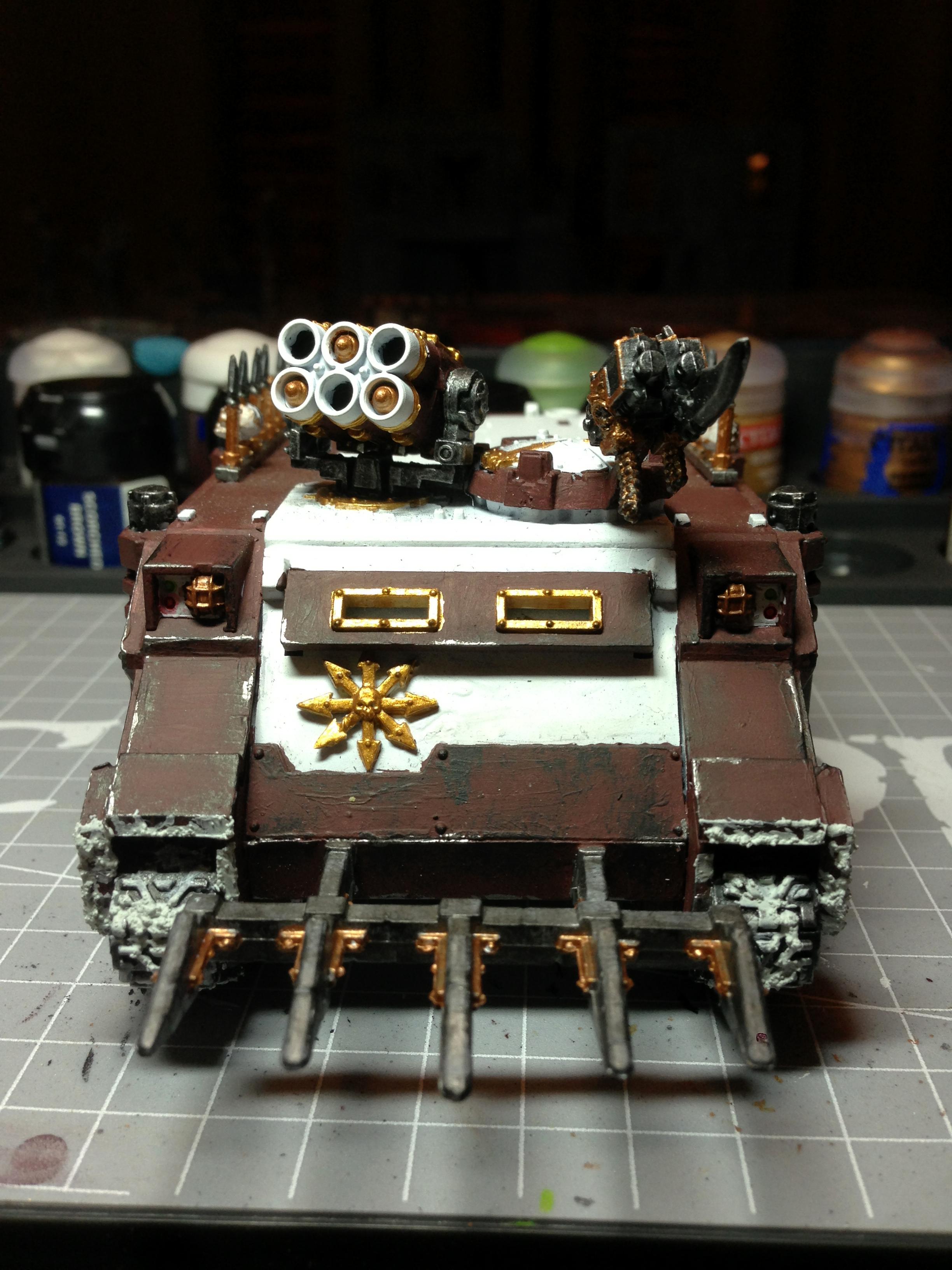 Chaos Space Marine Csm Rhino Inevitable Faith