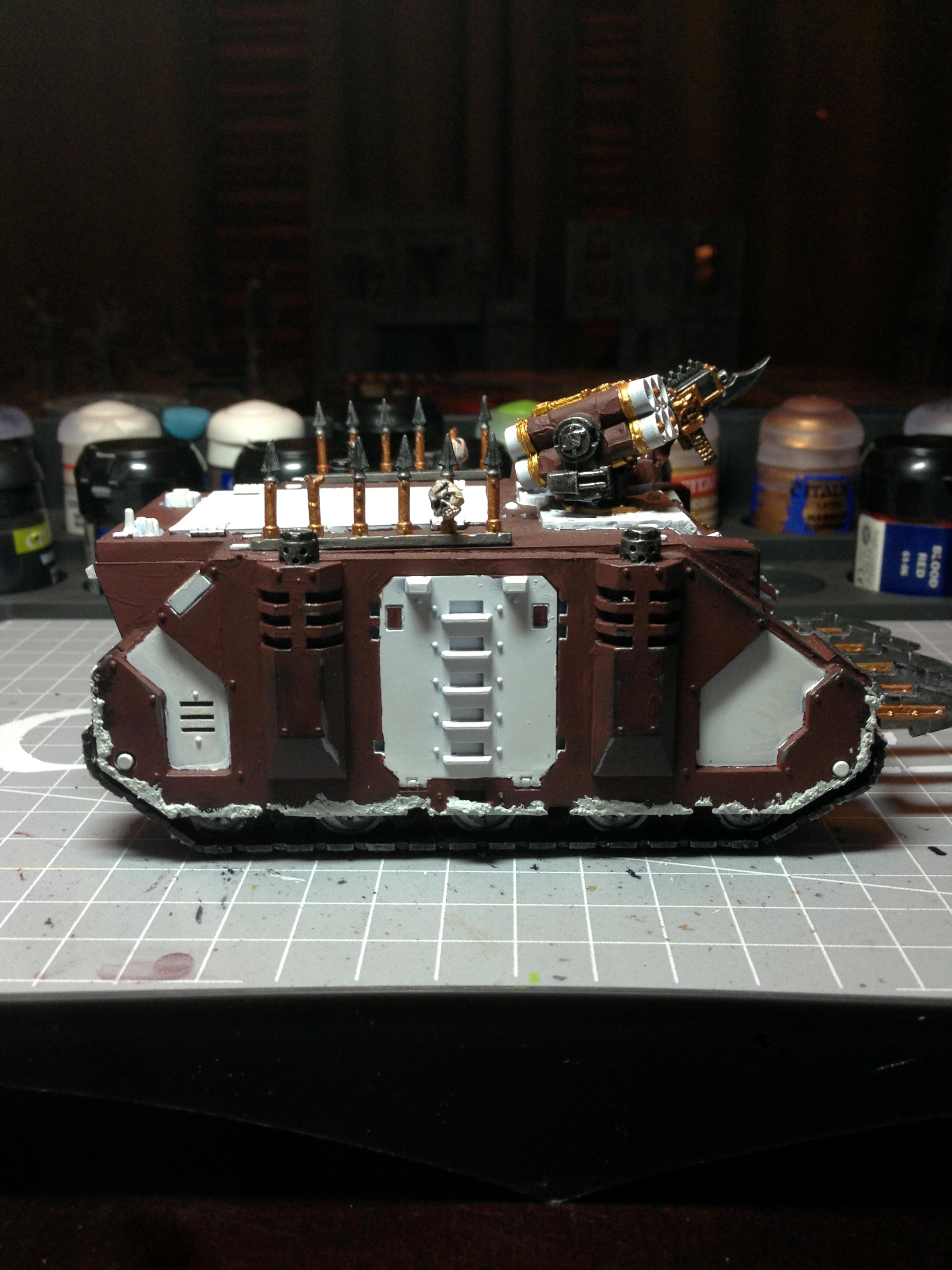 Chaos Space Marine Csm Rhino Inevitable Faith