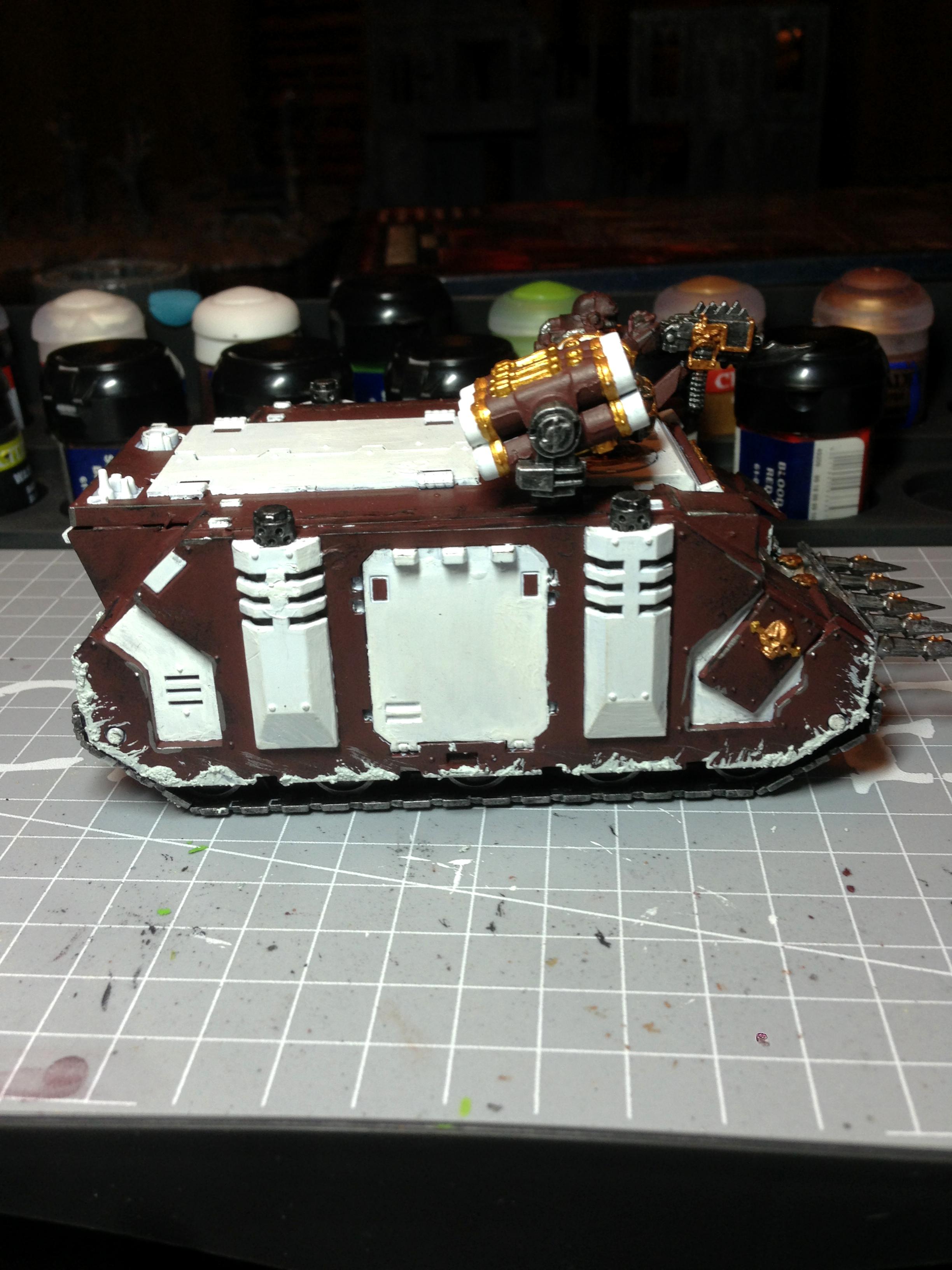 Chaos Space Marine Csm Rhino Inevitable Faith