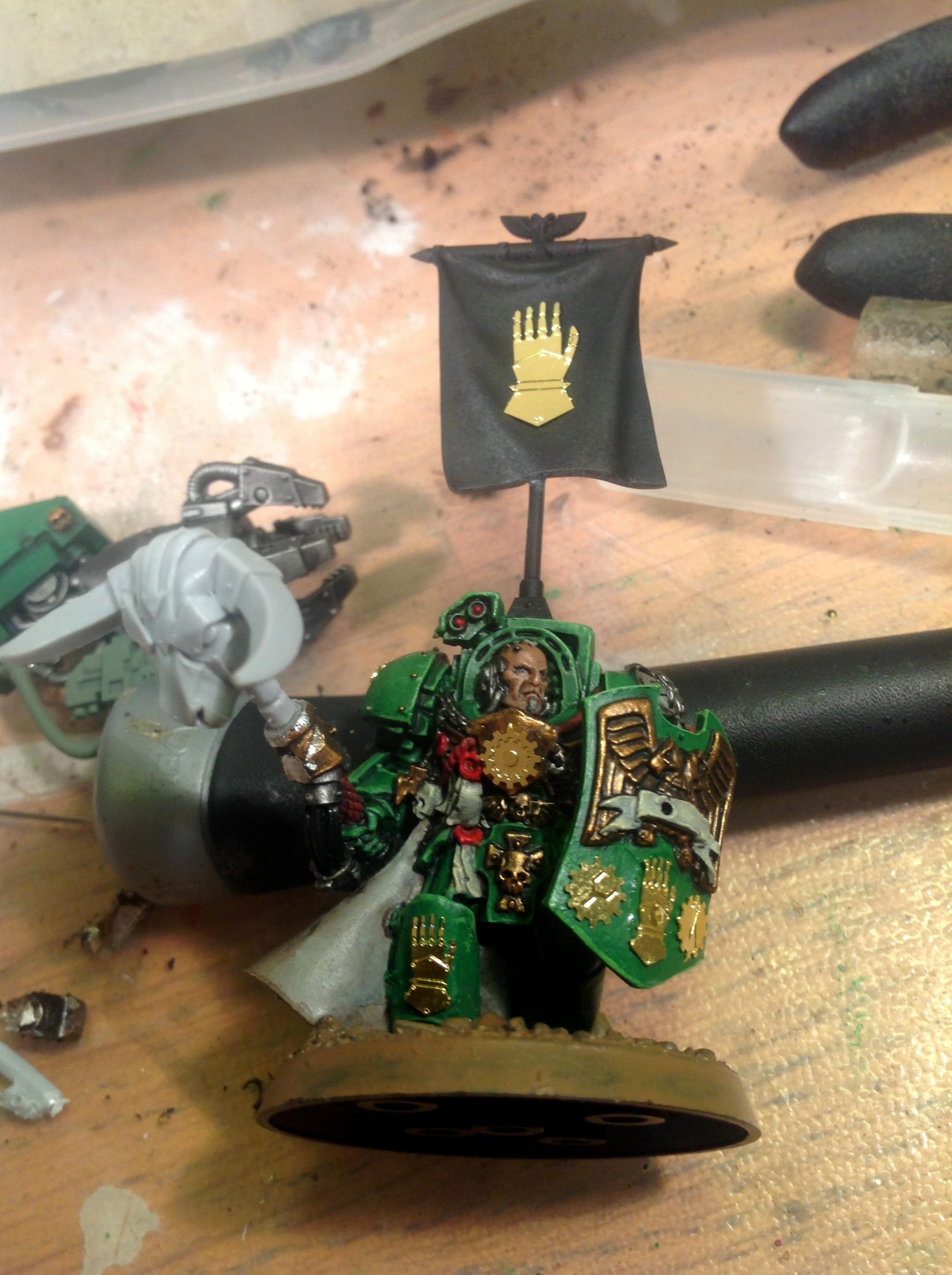Chapter Master, Etched Brass, Iron Hands, Space Marines