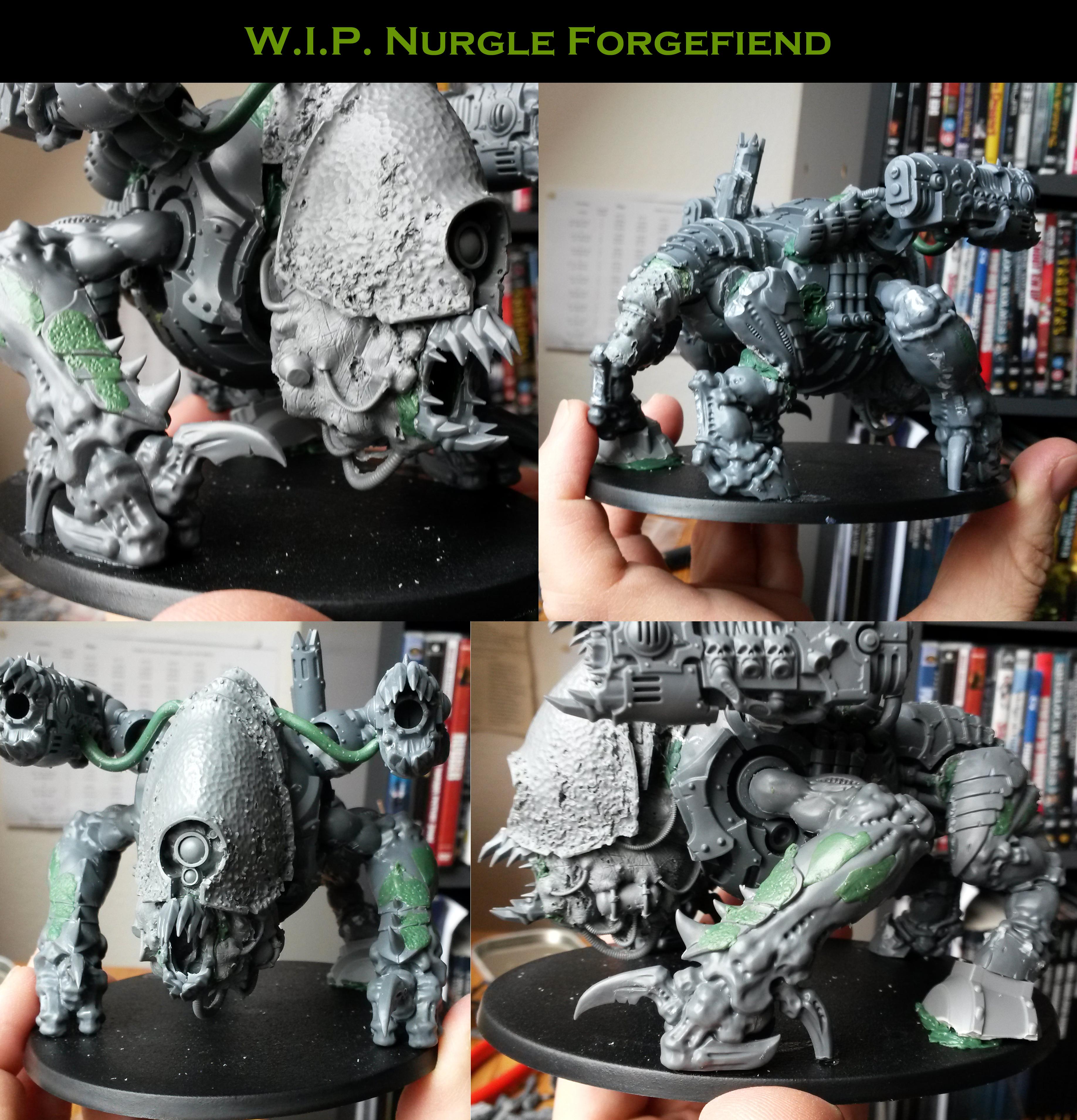 Chaos, Daemons, Drone, Forgefiend, Monster, Nurgle