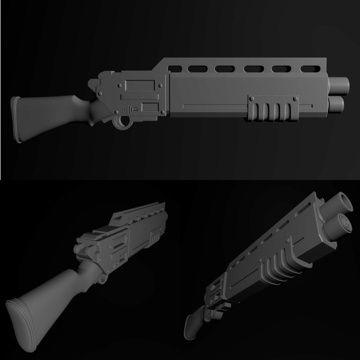 Adeptus Arbites, Render, Shotgun