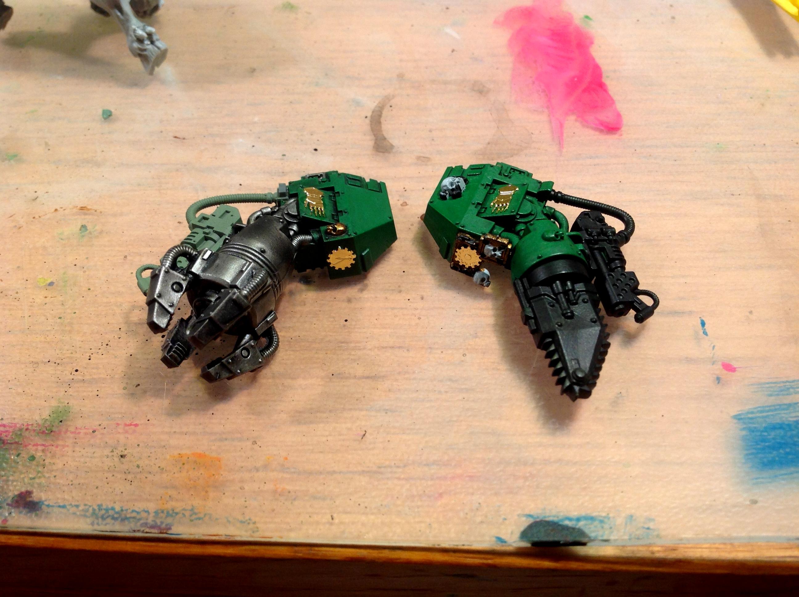 Etched Brass, Heavy Flamer, Iron Hands, Ironclad Dreadnought