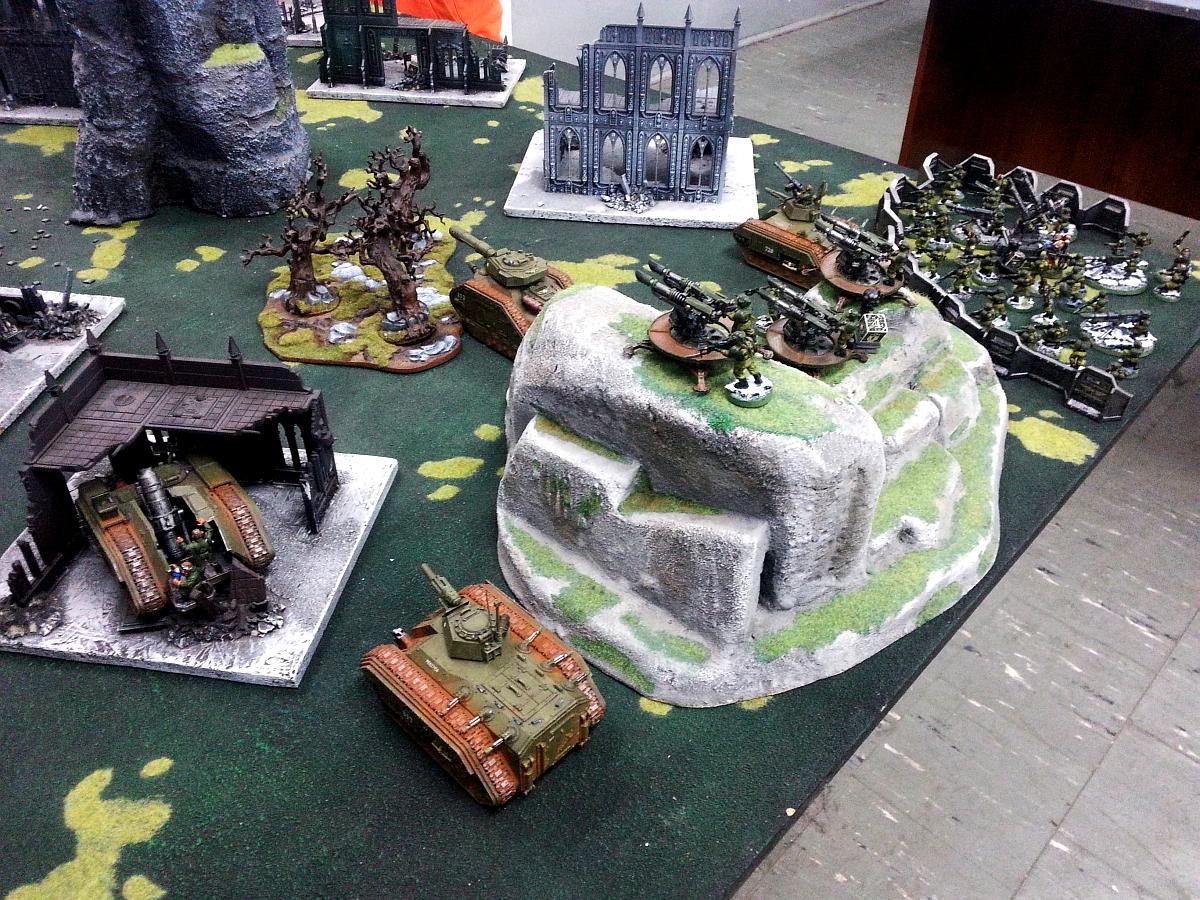 Cadians, Imperial Guard, Space Marines, Ultramarines