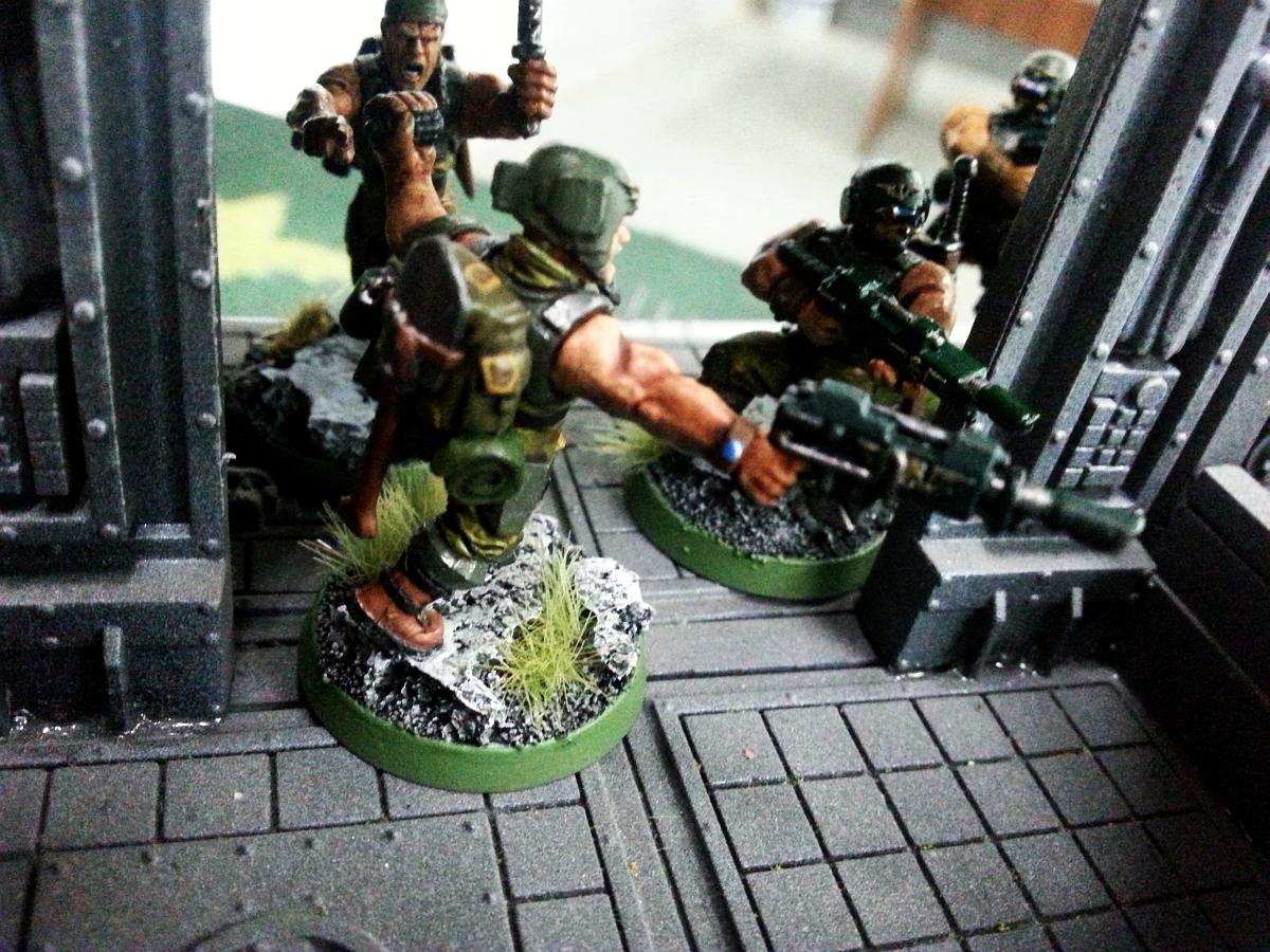 Cadians, Imperial Guard, Space Marines, Ultramarines