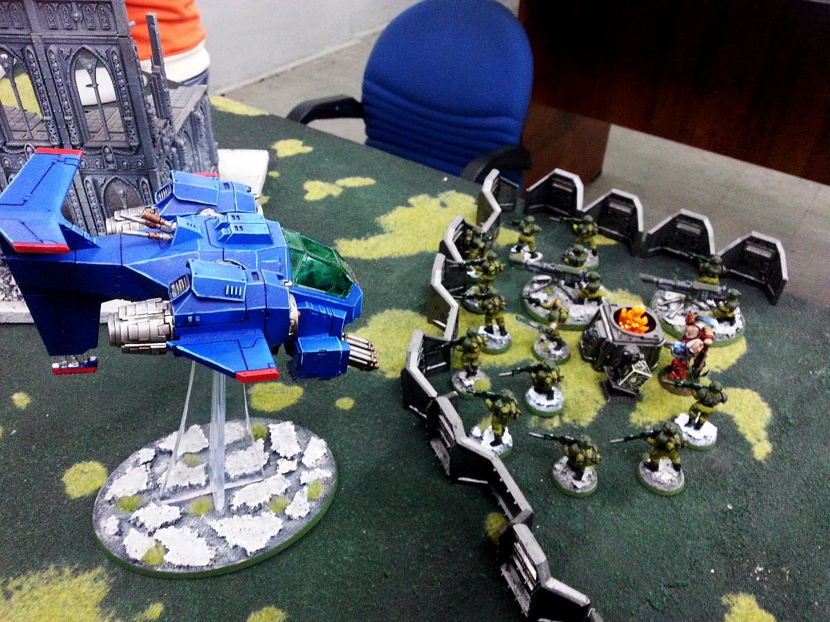 Cadians, Imperial Guard, Space Marines, Ultramarines