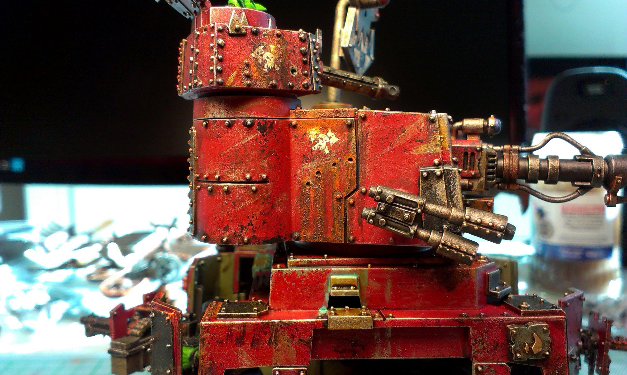 Battlewagon, Custom Base, Ork Battle Wagon, Orks, Warhammer 40,000