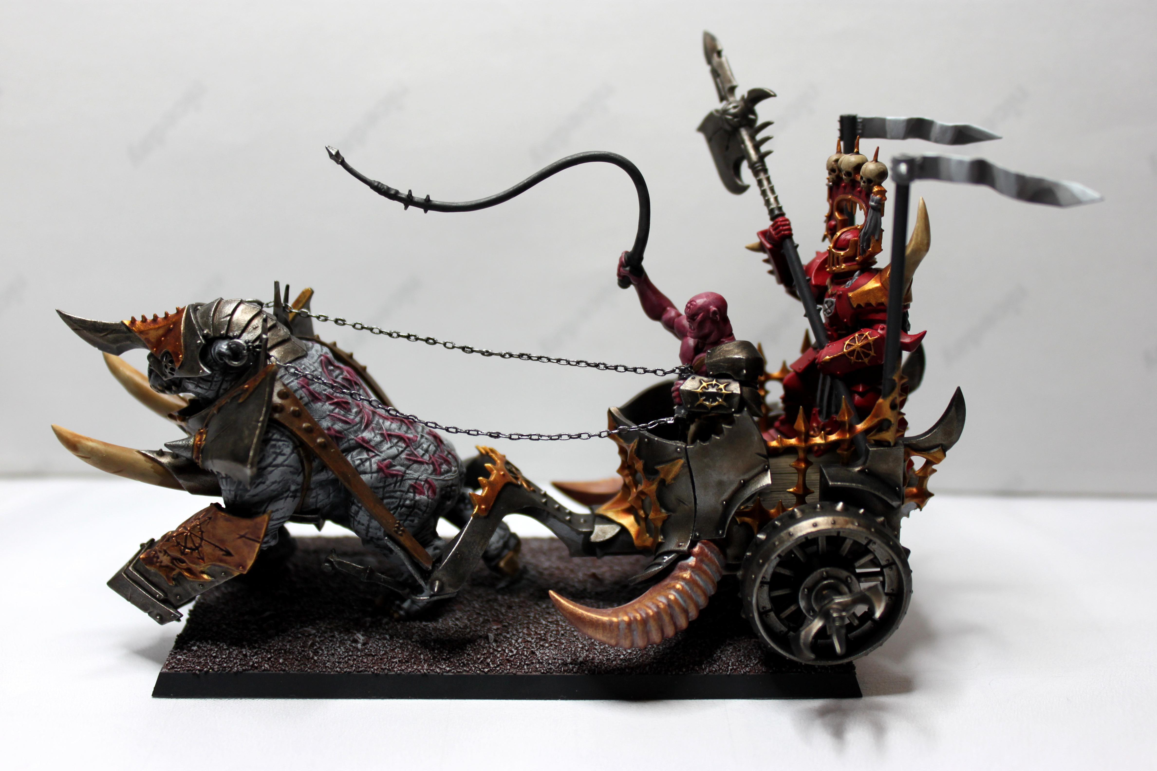 Chariot, Gorebeast, Khorne, Warhammer Fantasy, Warriors Of Chaos, Woc