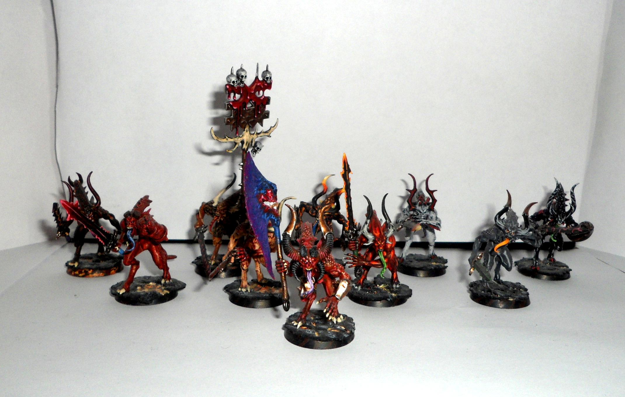 Bloodletters, Daemons, Dämonen, Khorne, Zerfleischer