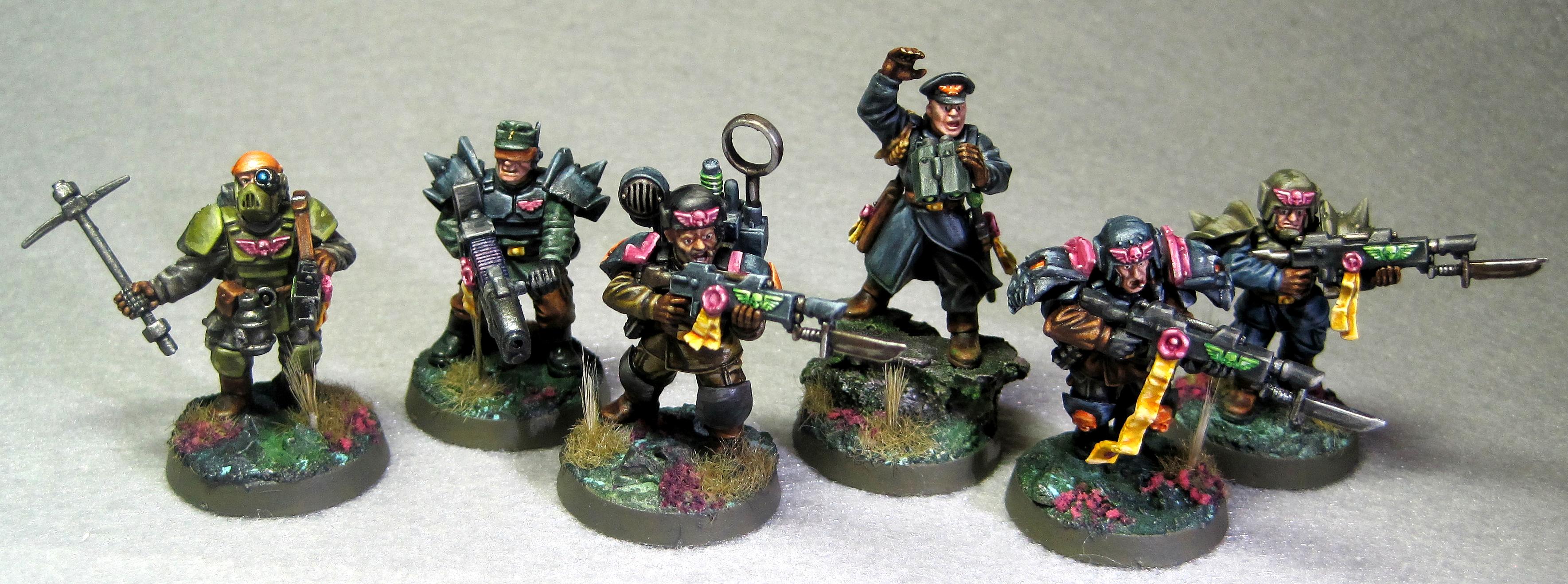 Imperial Guard, Inducted, Inquisitor, Red Shirt, Veteran, Warhammer 40,000