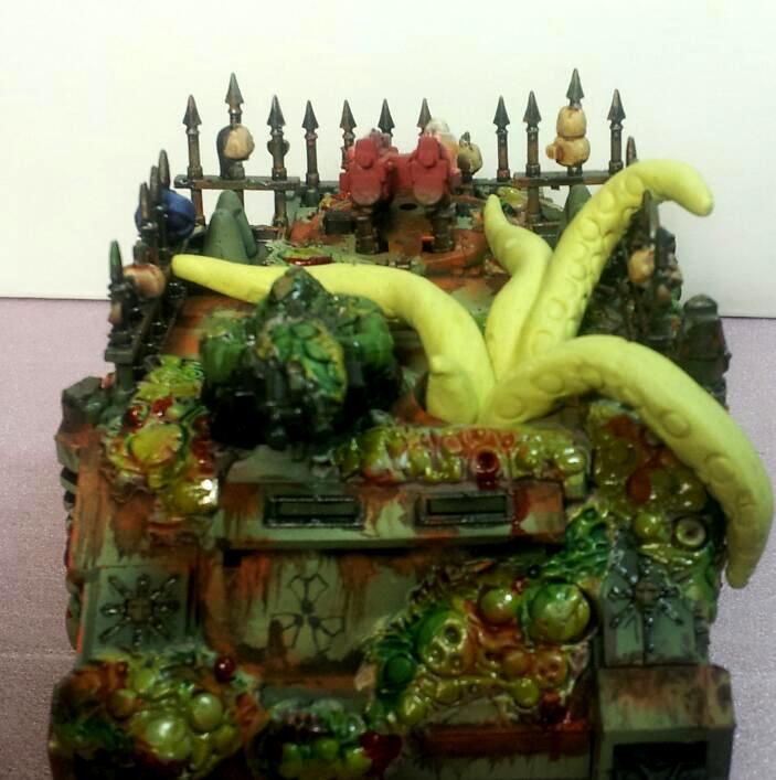 advice welcome...nurgle rhino work n process