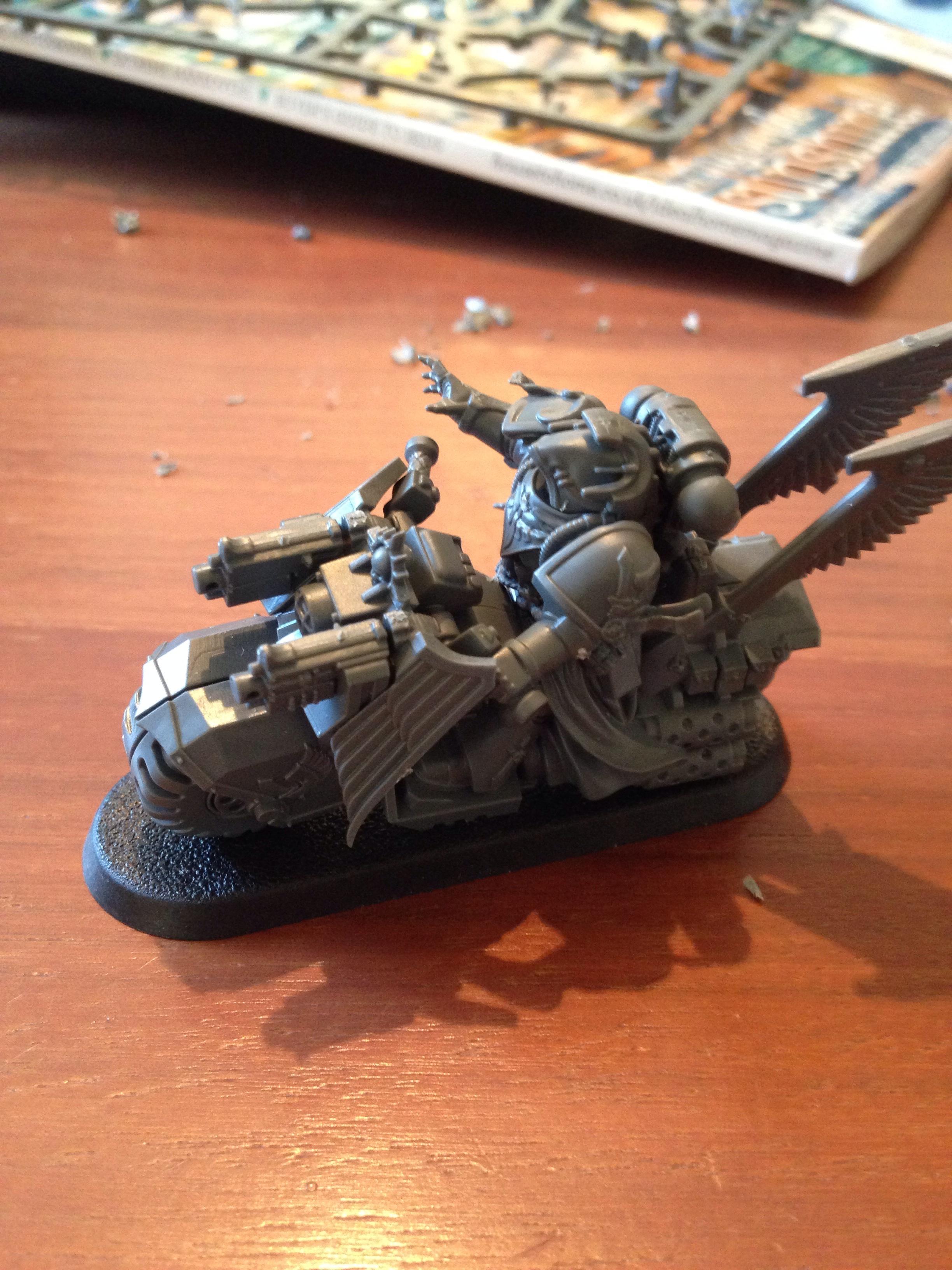Bike, Conversion, Dark Vengeance, Librarian, Ravenwing, Work In Progress