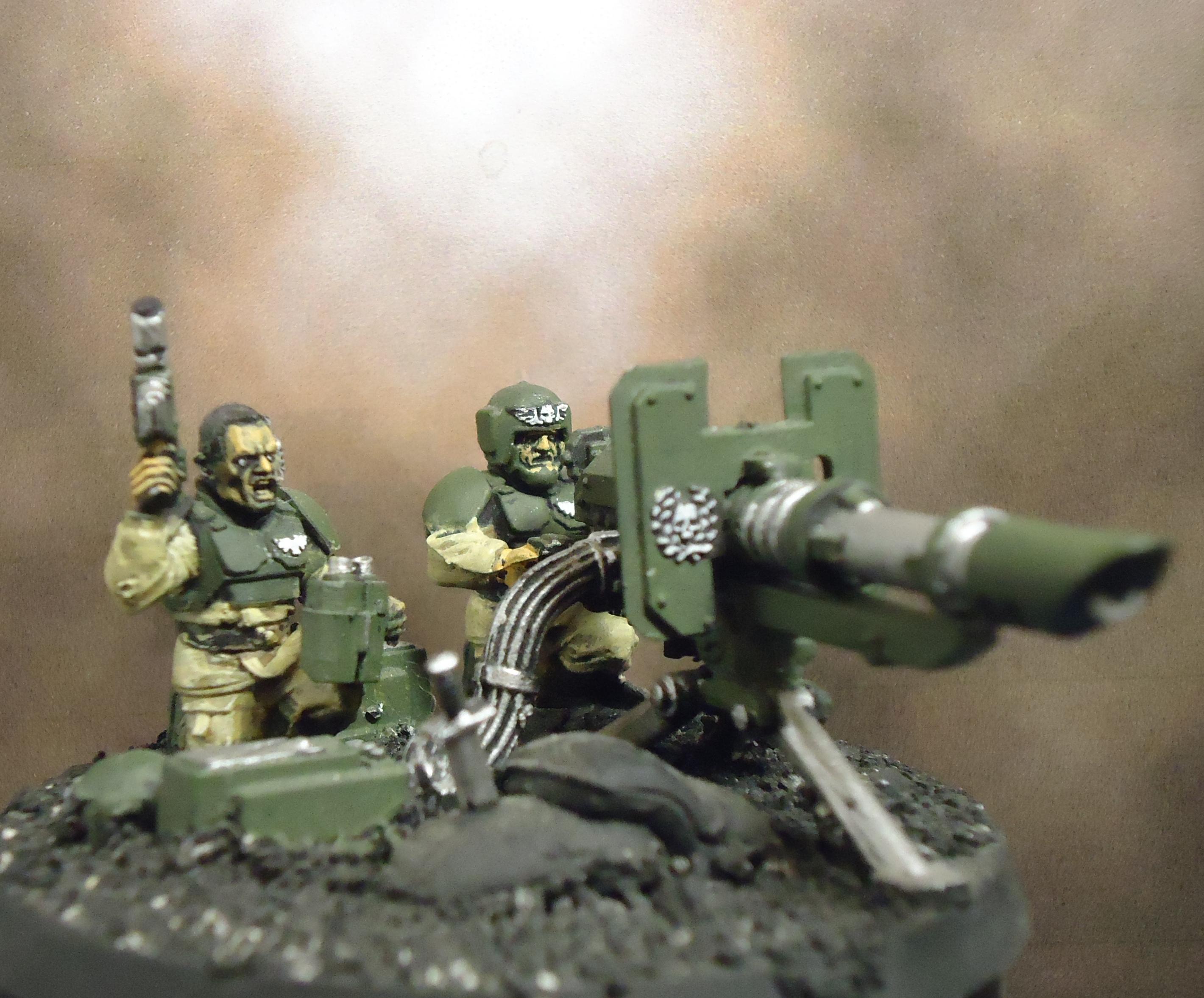Heavy Weapon Team, Imperial Guard, Lascannon