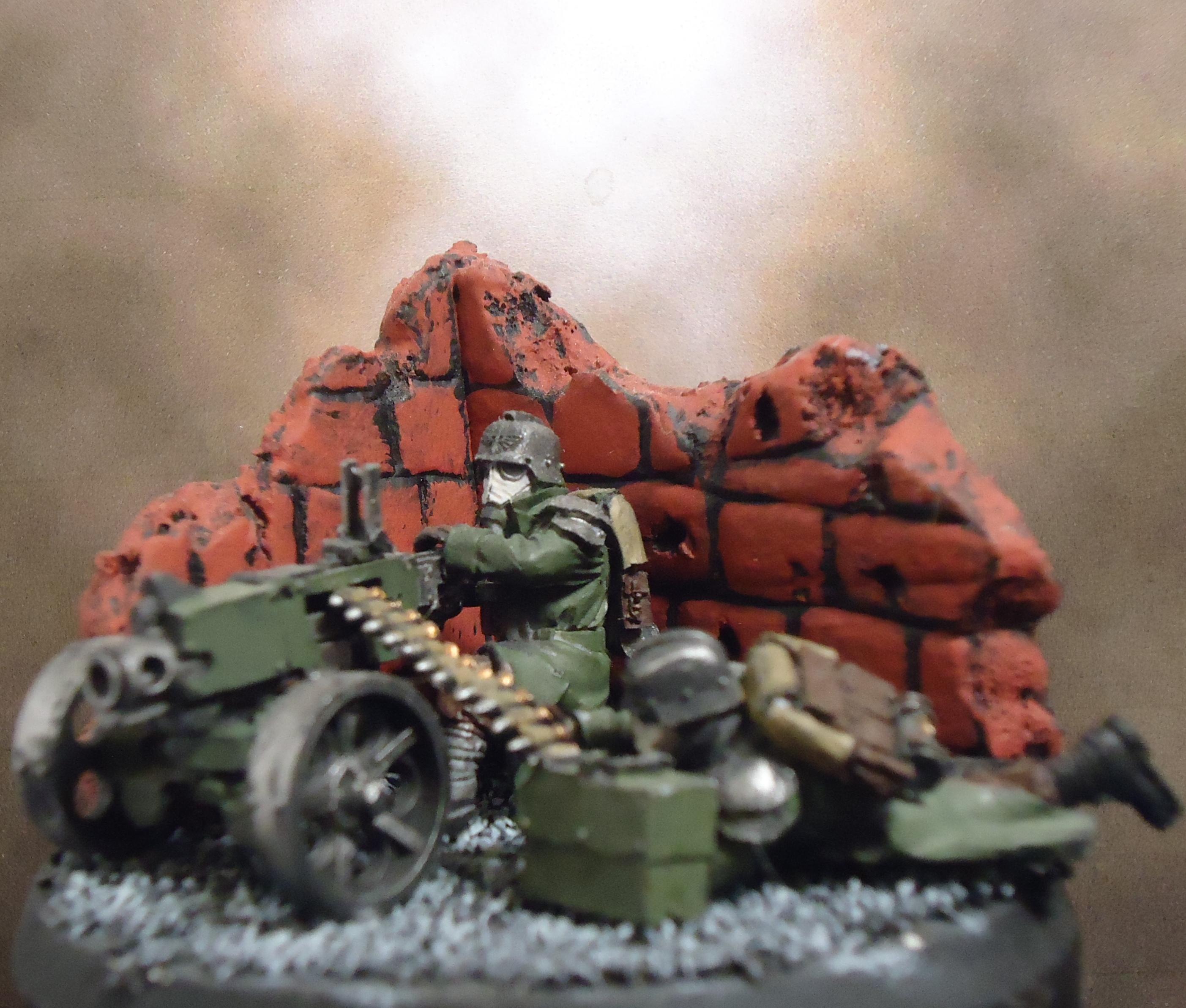 Death Corps Of Kreig, Heavy Bolter, Heavy Weapon Team, Imperial Guard