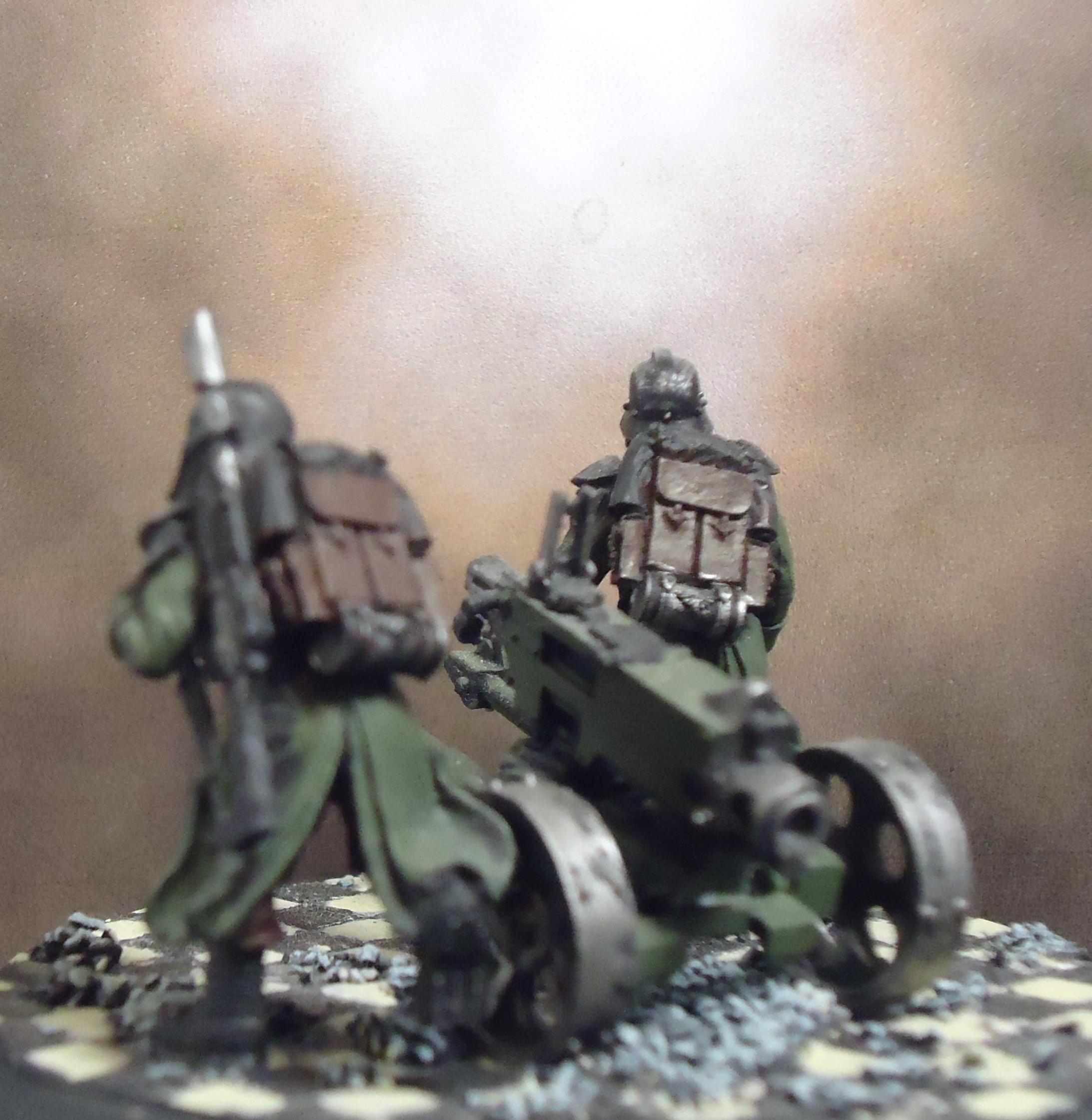 Death Corps Of Kreig, Heavy Bolter, Heavy Weapons Team, Imperial Guard