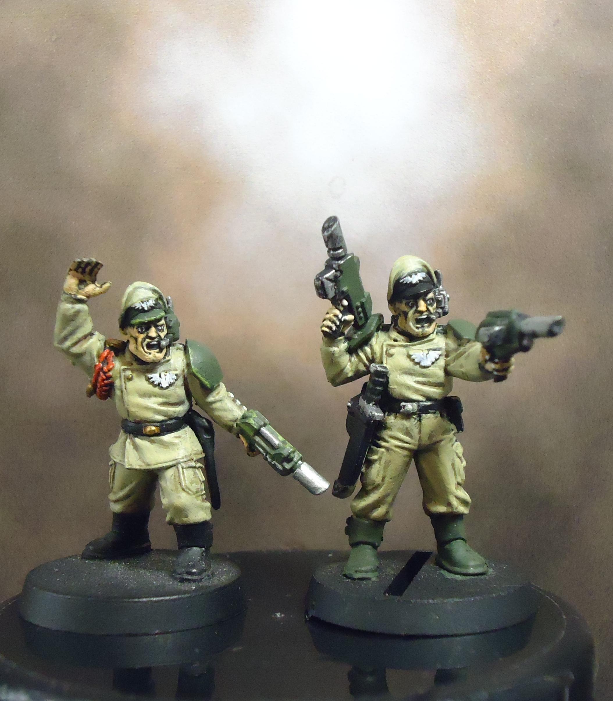 Cadians, Command Squad, Imperial Guard, Officer