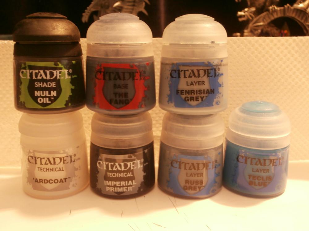 The paints I'll be using for my nids!