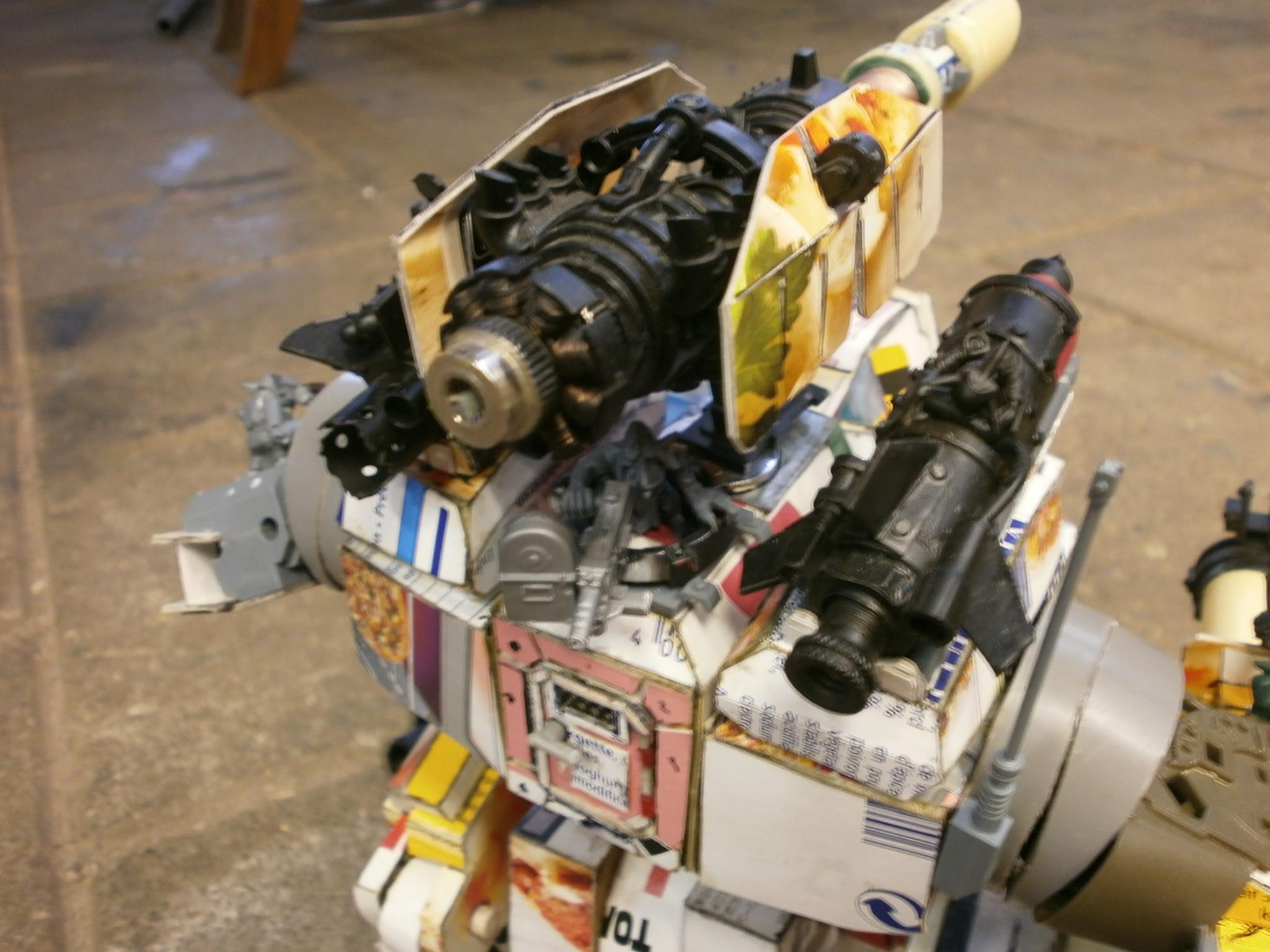 the back, with access door, supe-rokkits, gaze of mork and a grot gunner