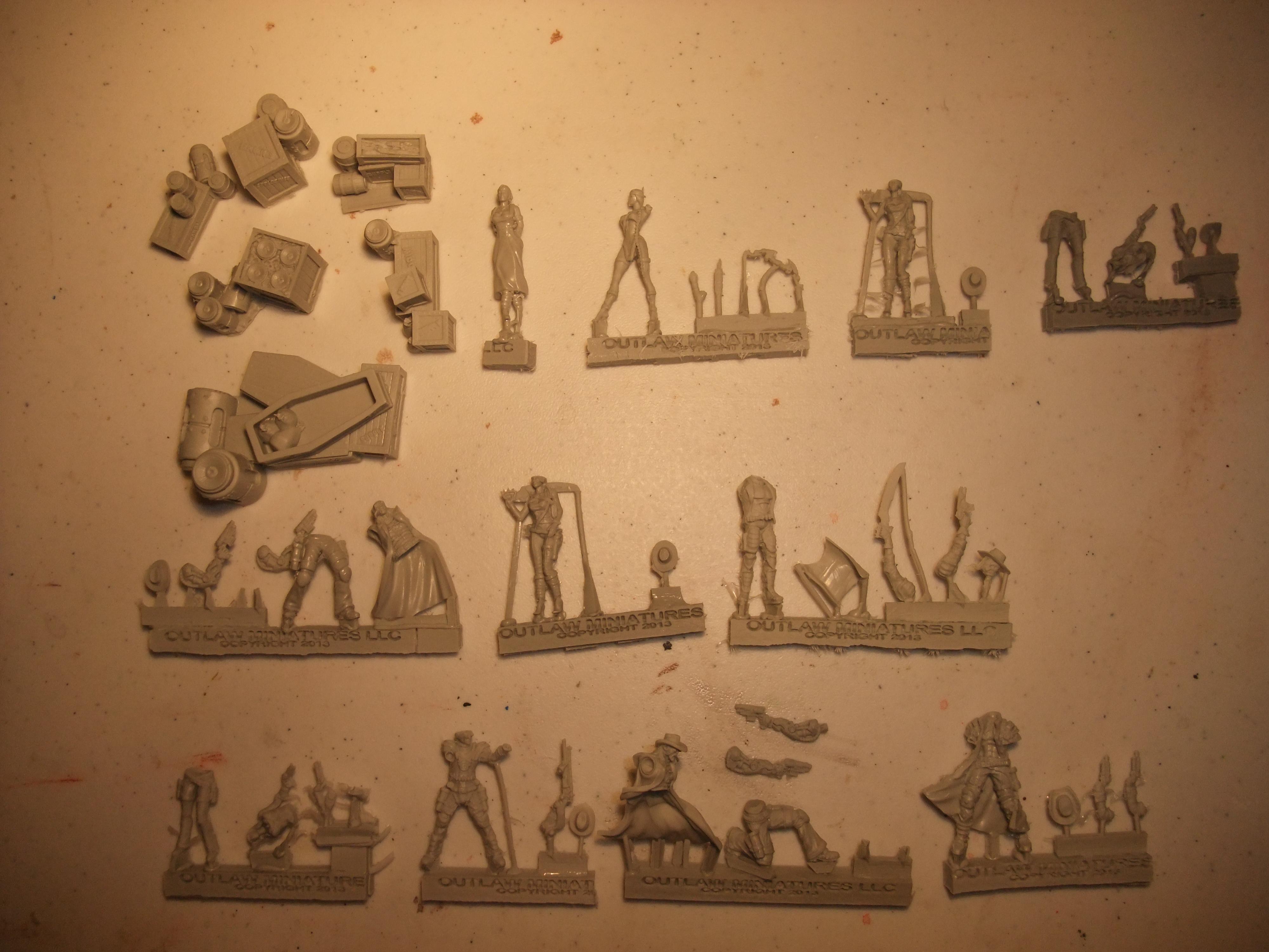 Kickstarter, Outlaws, Sprues, Unboxing, Wild West Exodus, Wwx