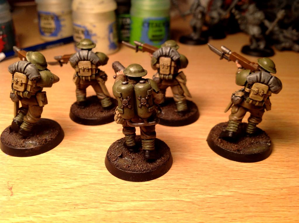 British, Conversion, Imperial Guard, Military, Themed, Trench, Warhammer 40,000, Ww1