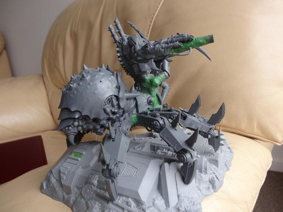 Chaos, Conversion, Daemons, Defiler, Space Marines, Vehicle