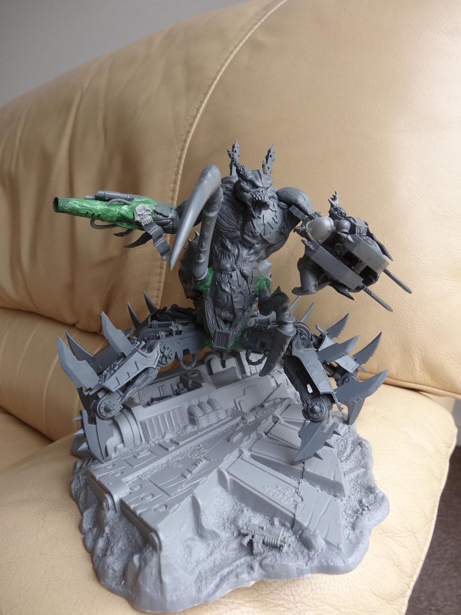 Chaos, Conversion, Daemons, Defiler, Space Marines, Vehicle