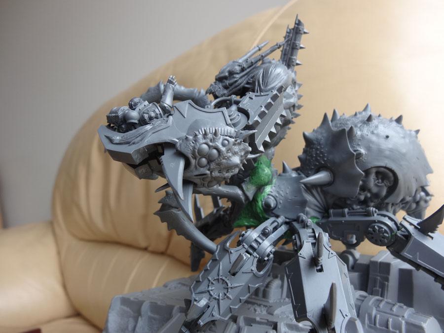 Chaos, Conversion, Daemons, Defiler, Space Marines, Vehicle