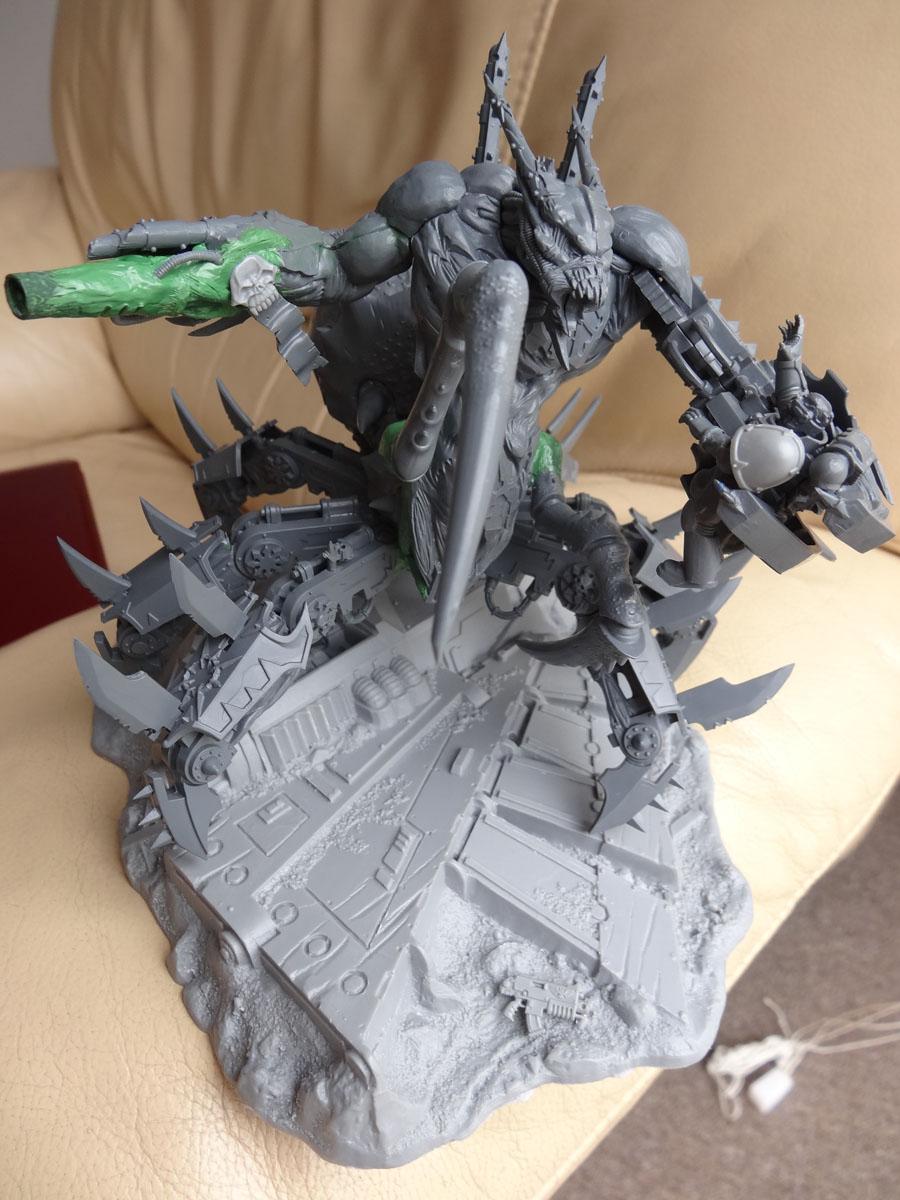 Chaos, Conversion, Daemons, Defiler, Greenstuff, Space Marines, Vehicle