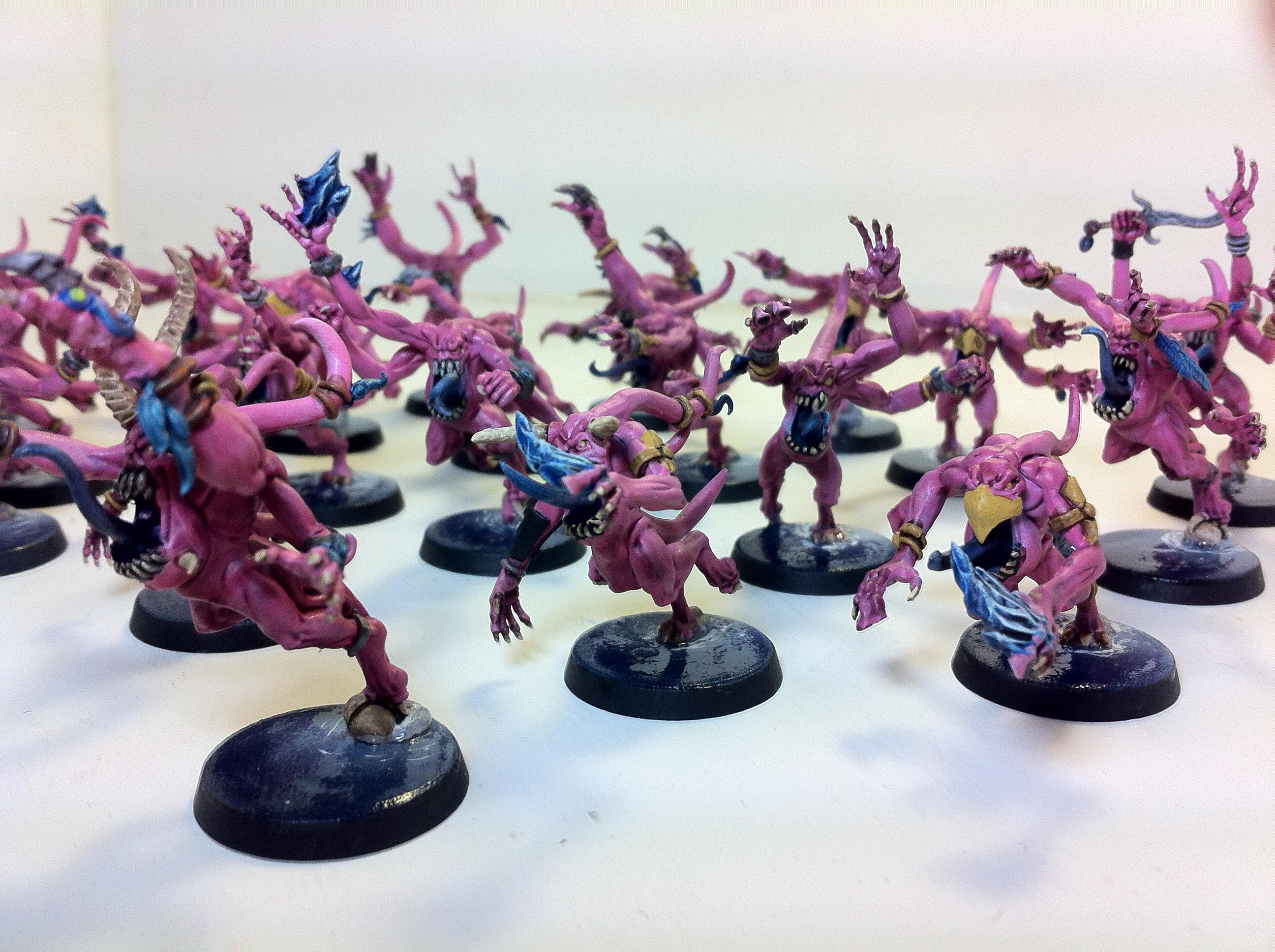 Airbrush, Chaos, Daemons, Pink Horror, Tzeentch