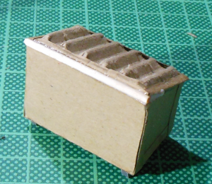 Cardboard, Terrain, Trash container