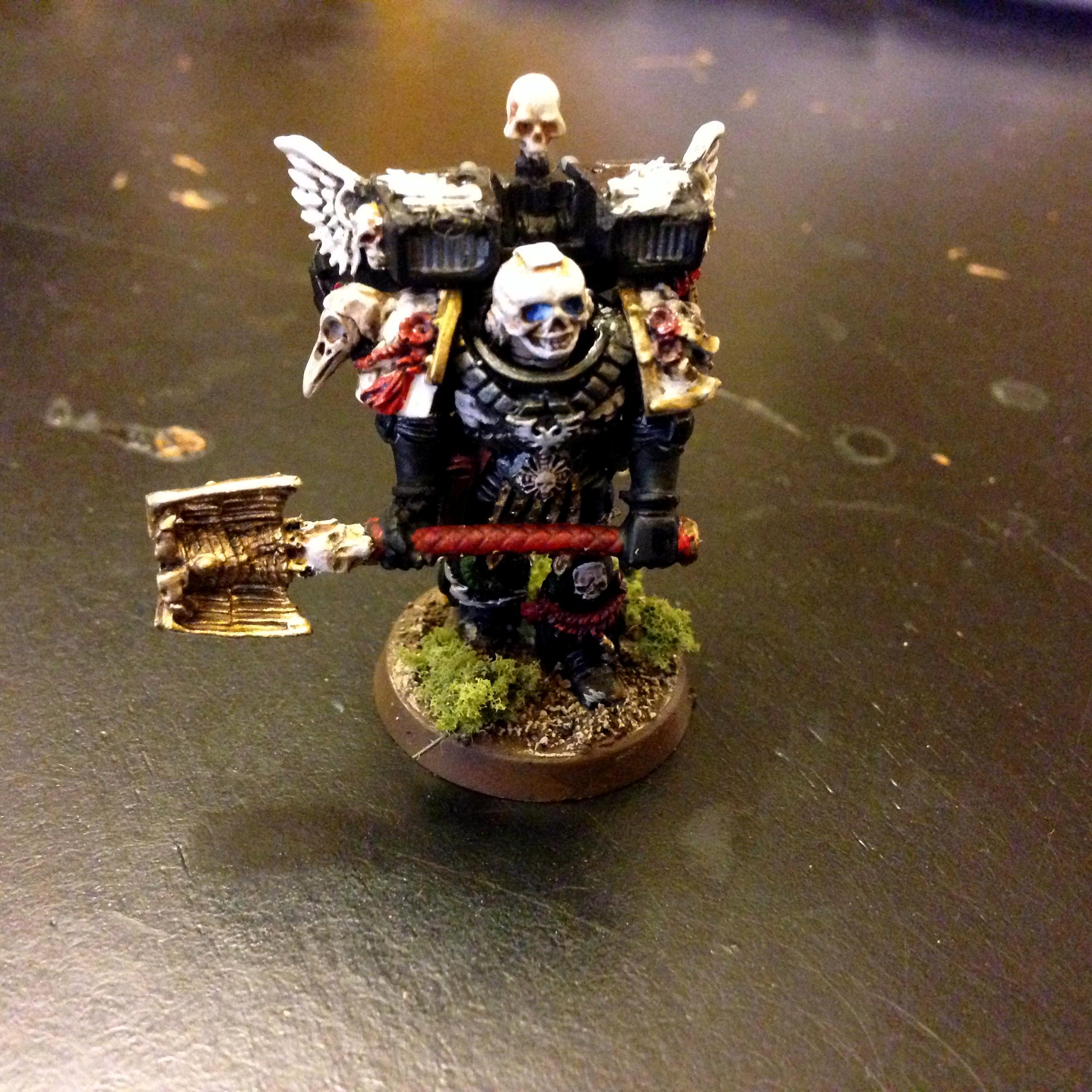 Chaplain, Lord Executioner, Raven Guard, Work In Progress