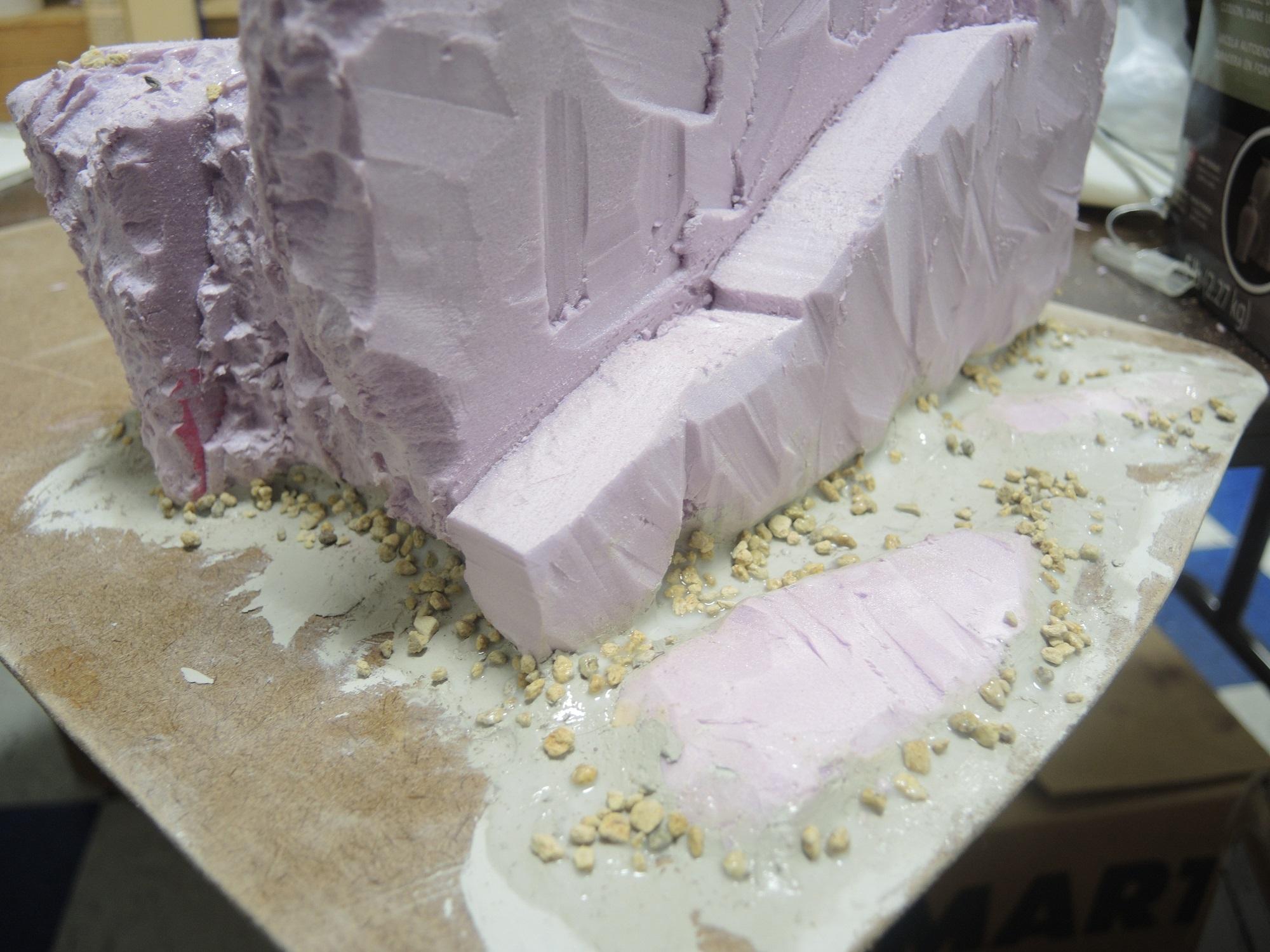 Commission, Hot Glue, Hotglue, Mesa, Pink, Styrofoam, Terrain, Tutorial, Waaazag, Waazag, Work In Progress
