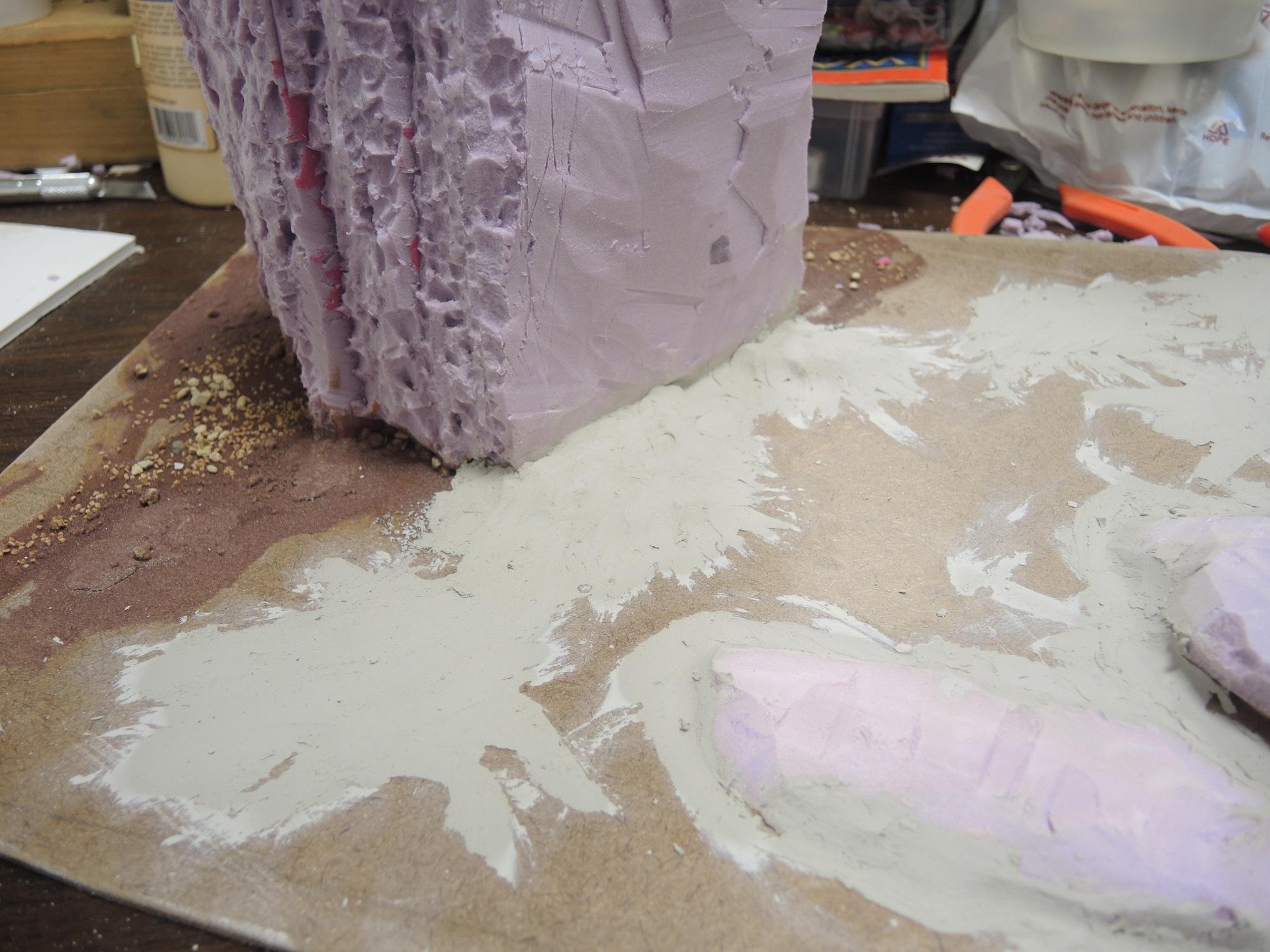 Commission, Hot Glue, Hotglue, Mesa, Pink, Styrofoam, Terrain, Tutorial, Waaazag, Waazag, Work In Progress