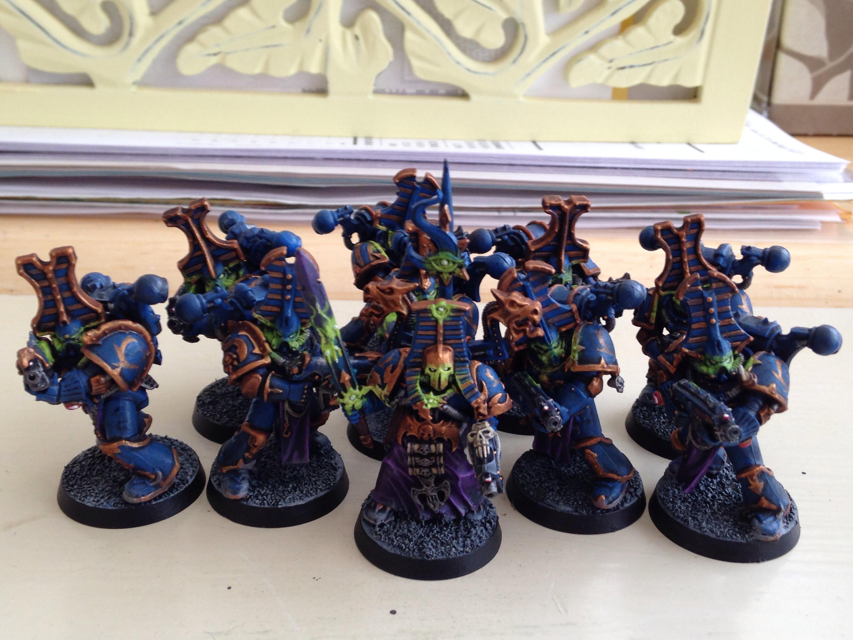Chaos Space Marines, Power Armor, Sorcerer, Thousand Sons