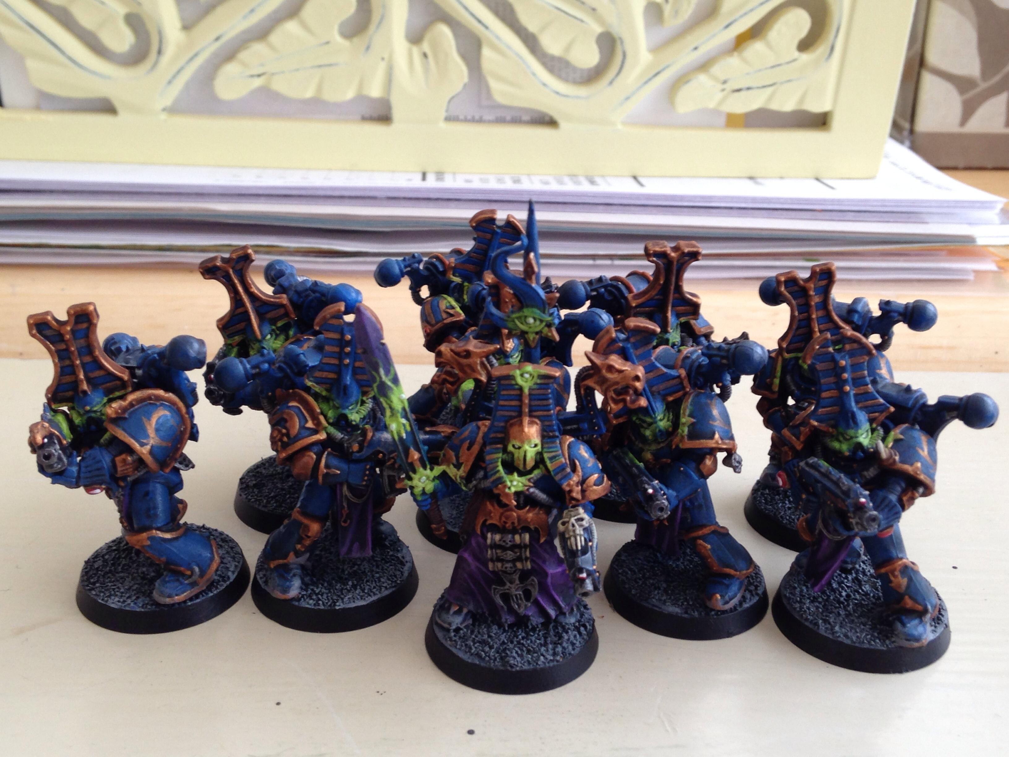 Chaos Space Marines, Power Armor, Sorcerer, Thousand Sons